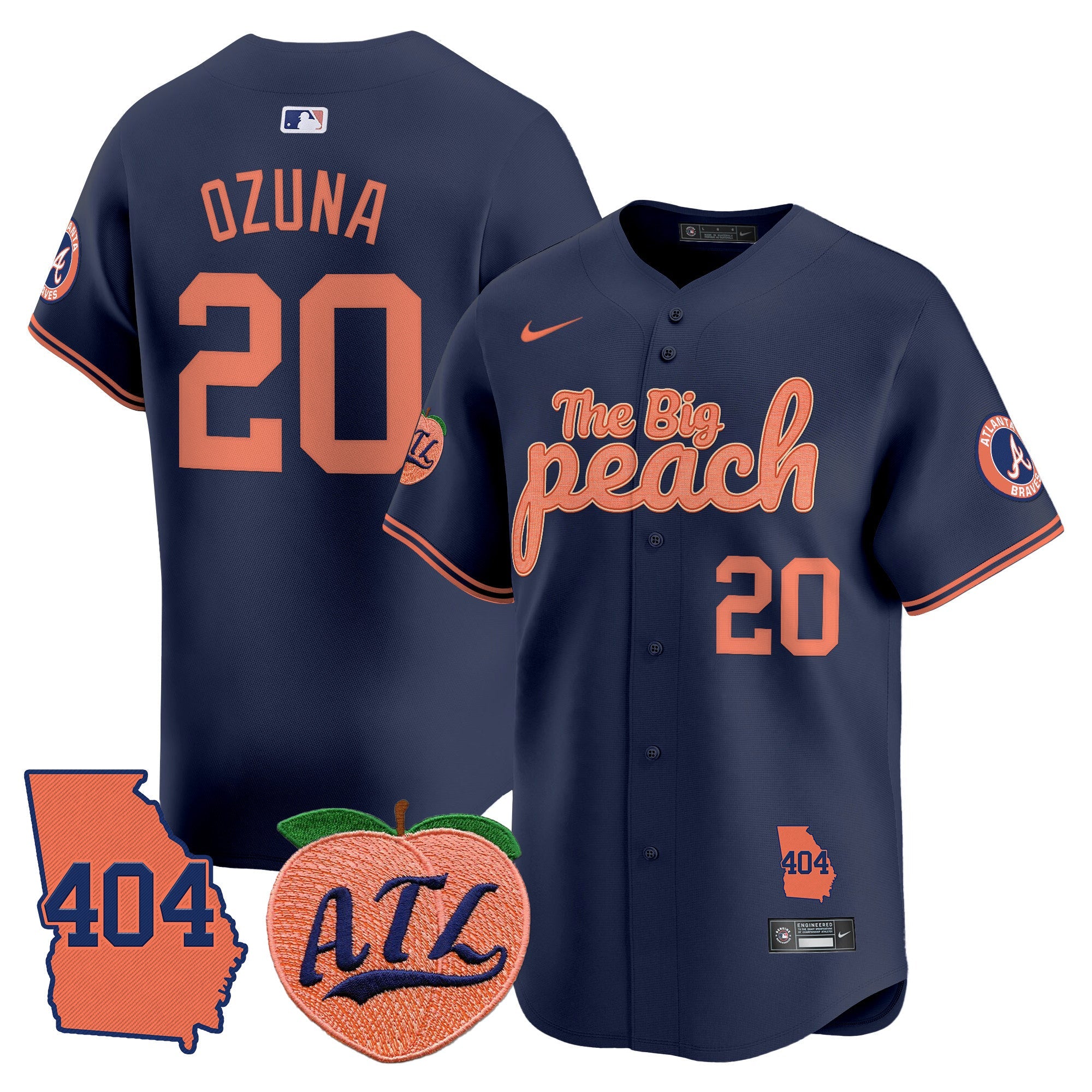 Men’s Atlanta 404 & The Big Peach Vapor Premier Limited Jersey