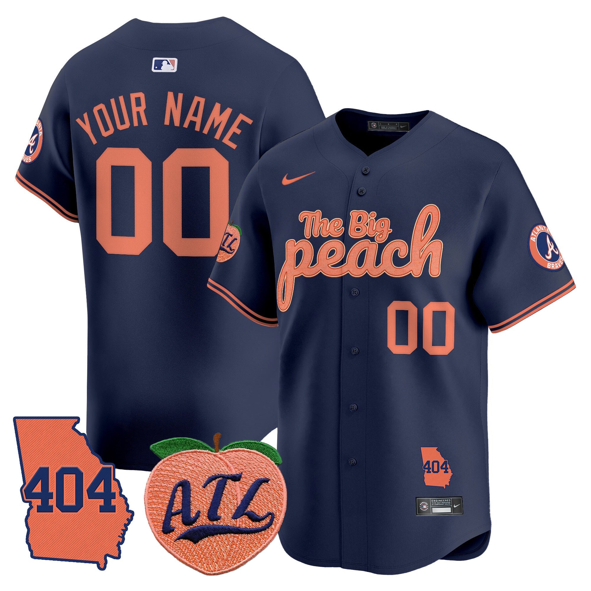 Atlanta 404 & The Big Peach Vapor Premier Limited Custom Jersey