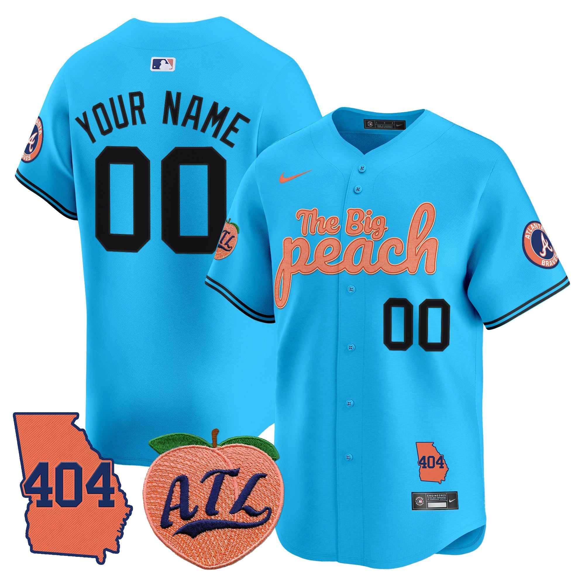 Atlanta 404 & The Big Peach Vapor Premier Limited Custom Jersey