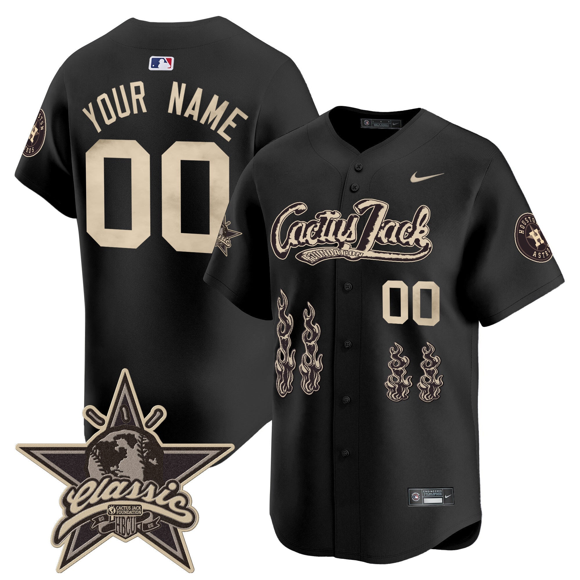 Houston Cactus Jack 2025 Vapor Premier Limited Custom Jersey
