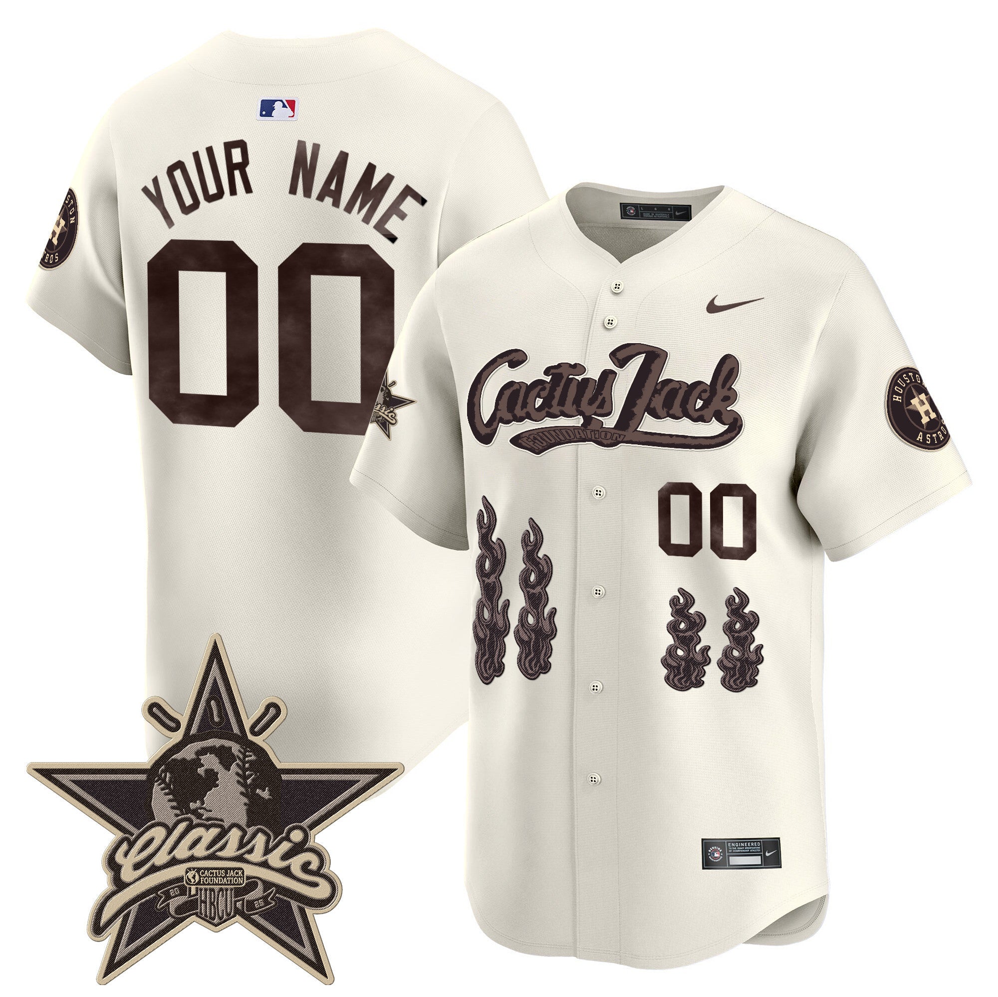 Houston Cactus Jack 2025 Vapor Premier Limited Custom Jersey