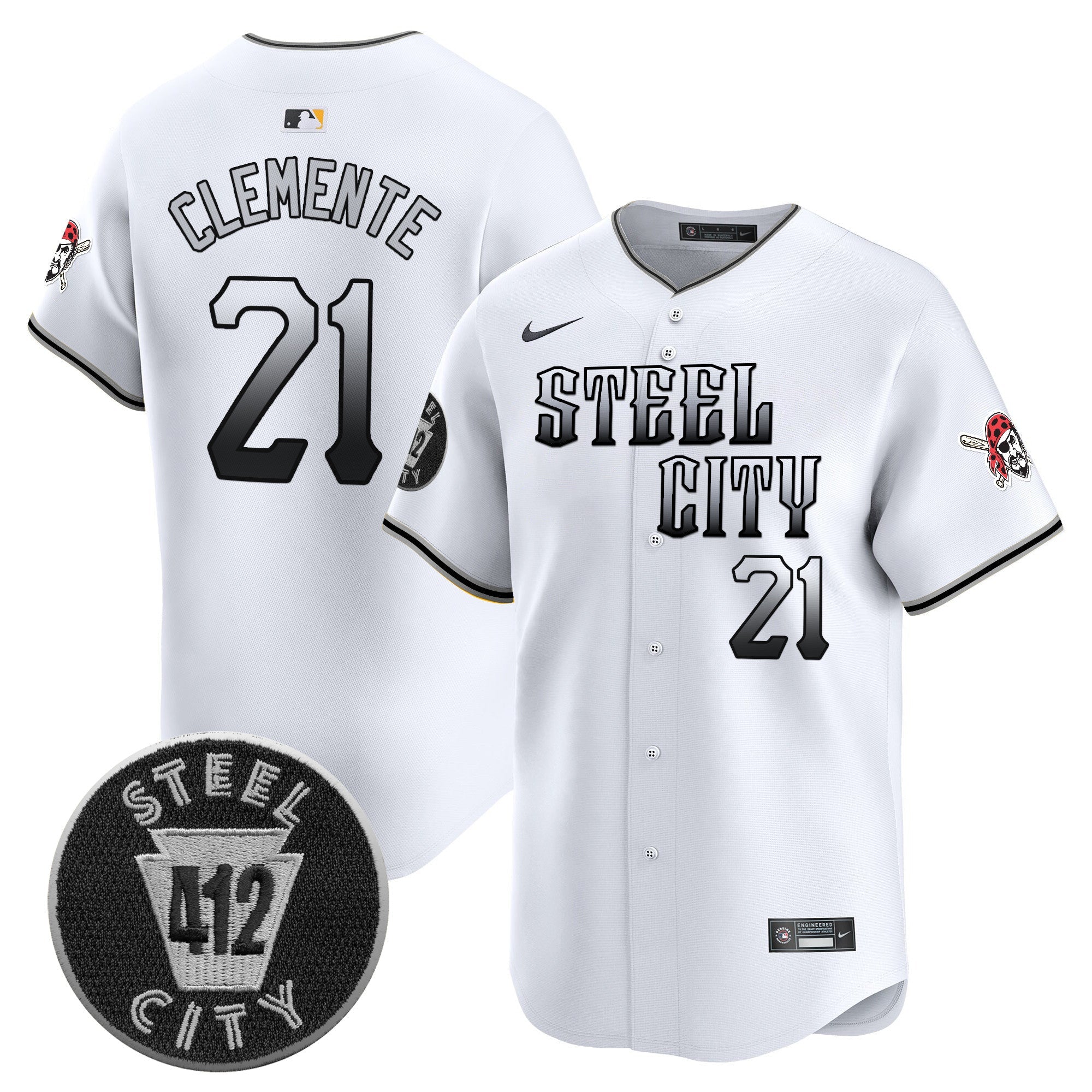 Men’s Pittsburgh 412 Patch Vapor Premier Limited Jersey V8