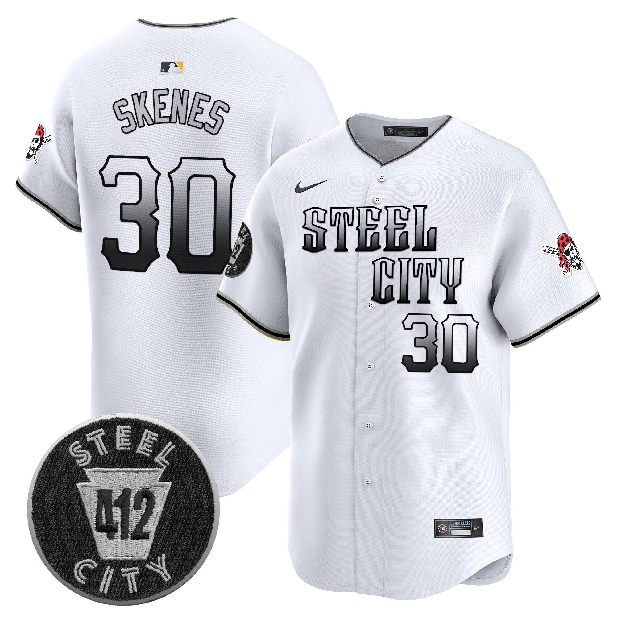 Men’s Pittsburgh 412 Patch Vapor Premier Limited Jersey V8