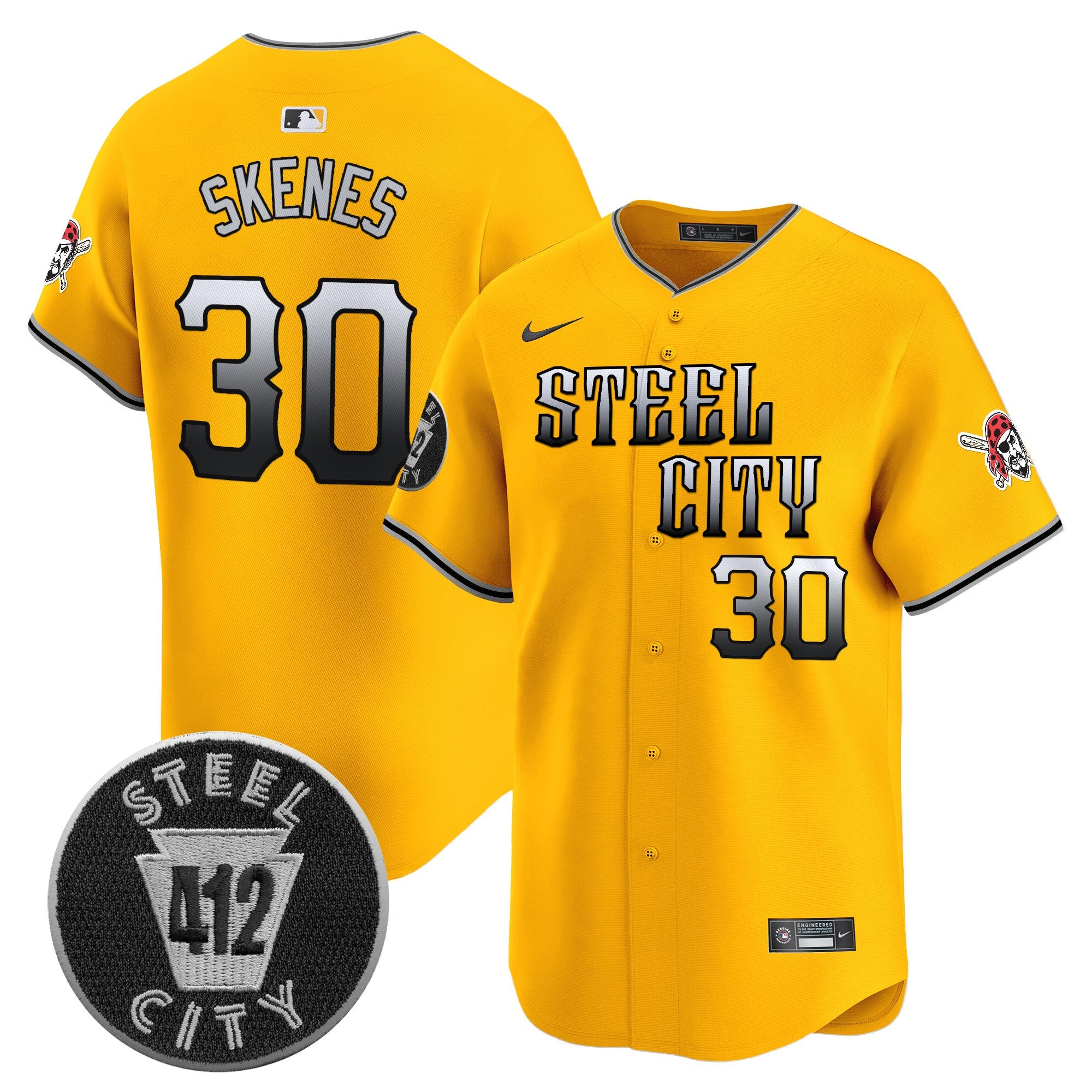 Men’s Pittsburgh 412 Patch Vapor Premier Limited Jersey V8