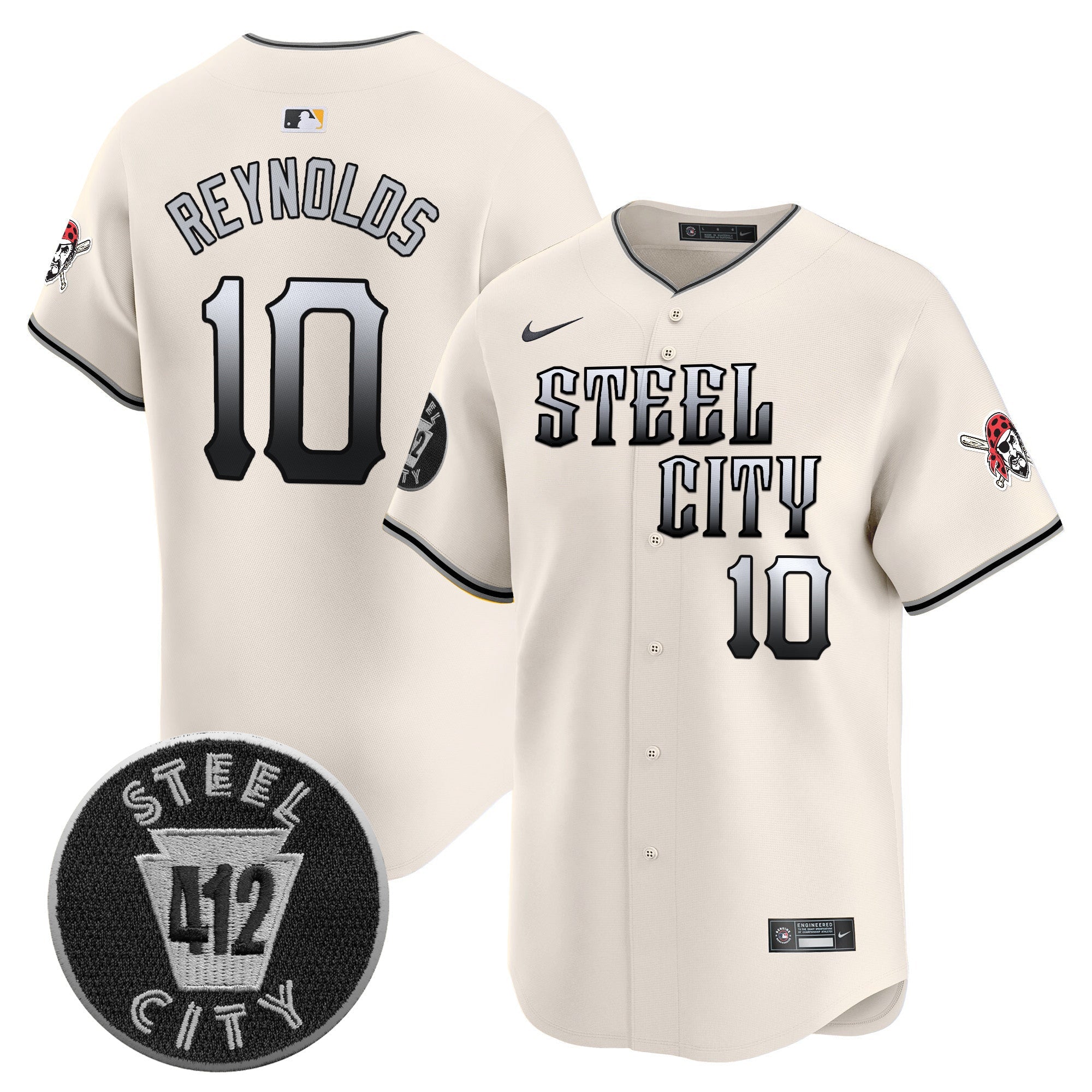 Men’s Pittsburgh 412 Patch Vapor Premier Limited Jersey V8