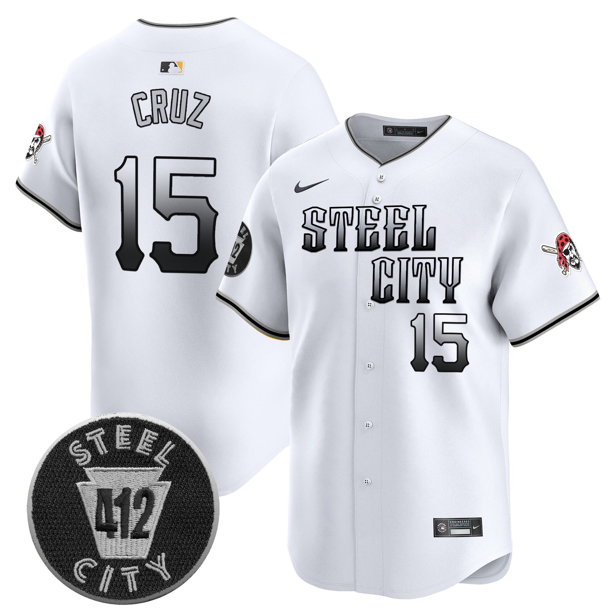 Men’s Pittsburgh 412 Patch Vapor Premier Limited Jersey V8
