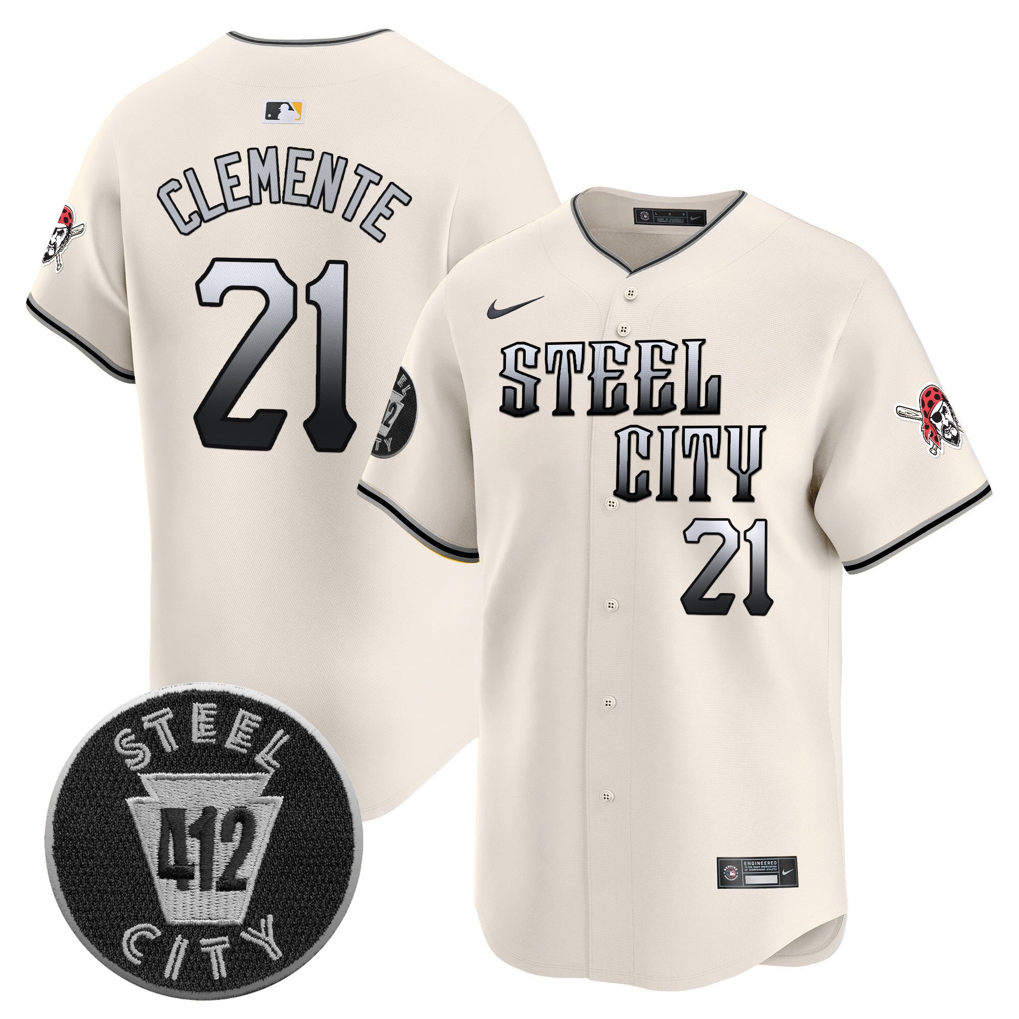 Men’s Pittsburgh 412 Patch Vapor Premier Limited Jersey V8