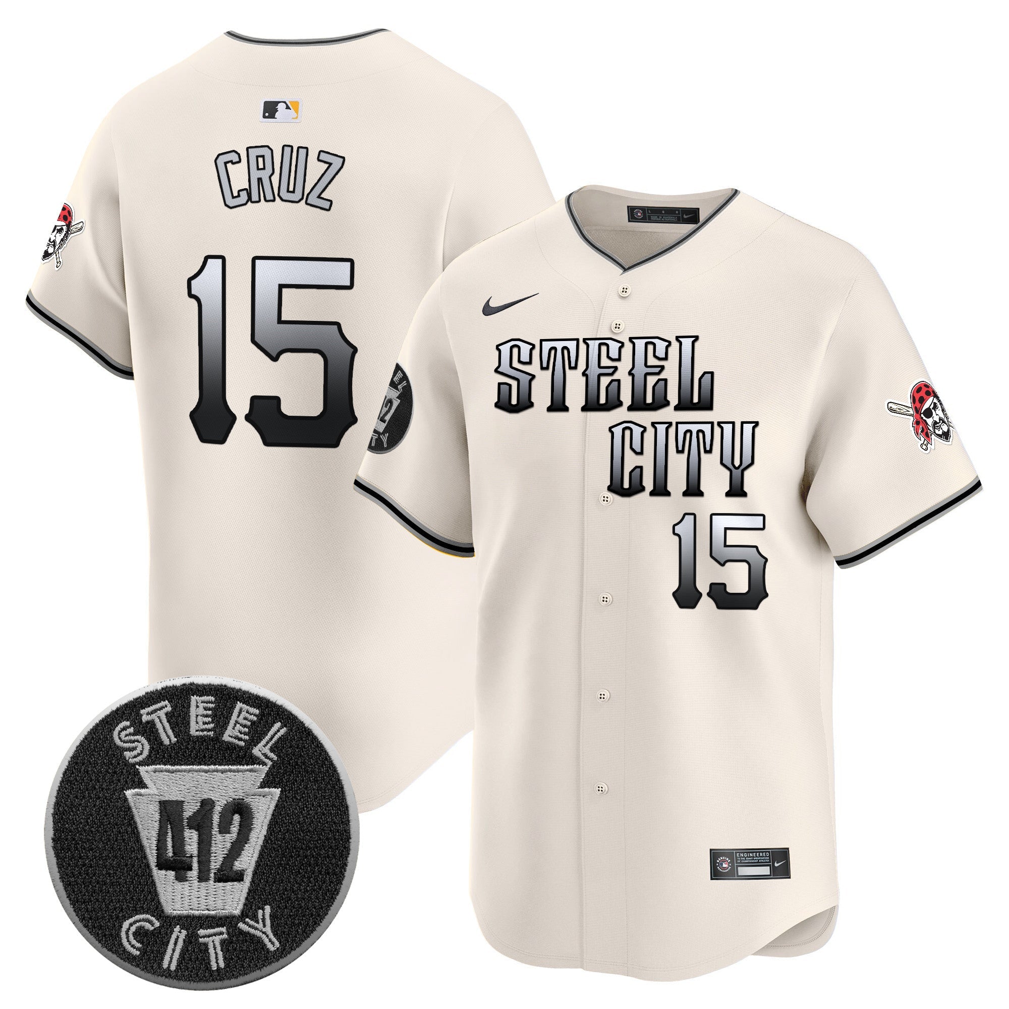 Men’s Pittsburgh 412 Patch Vapor Premier Limited Jersey V8