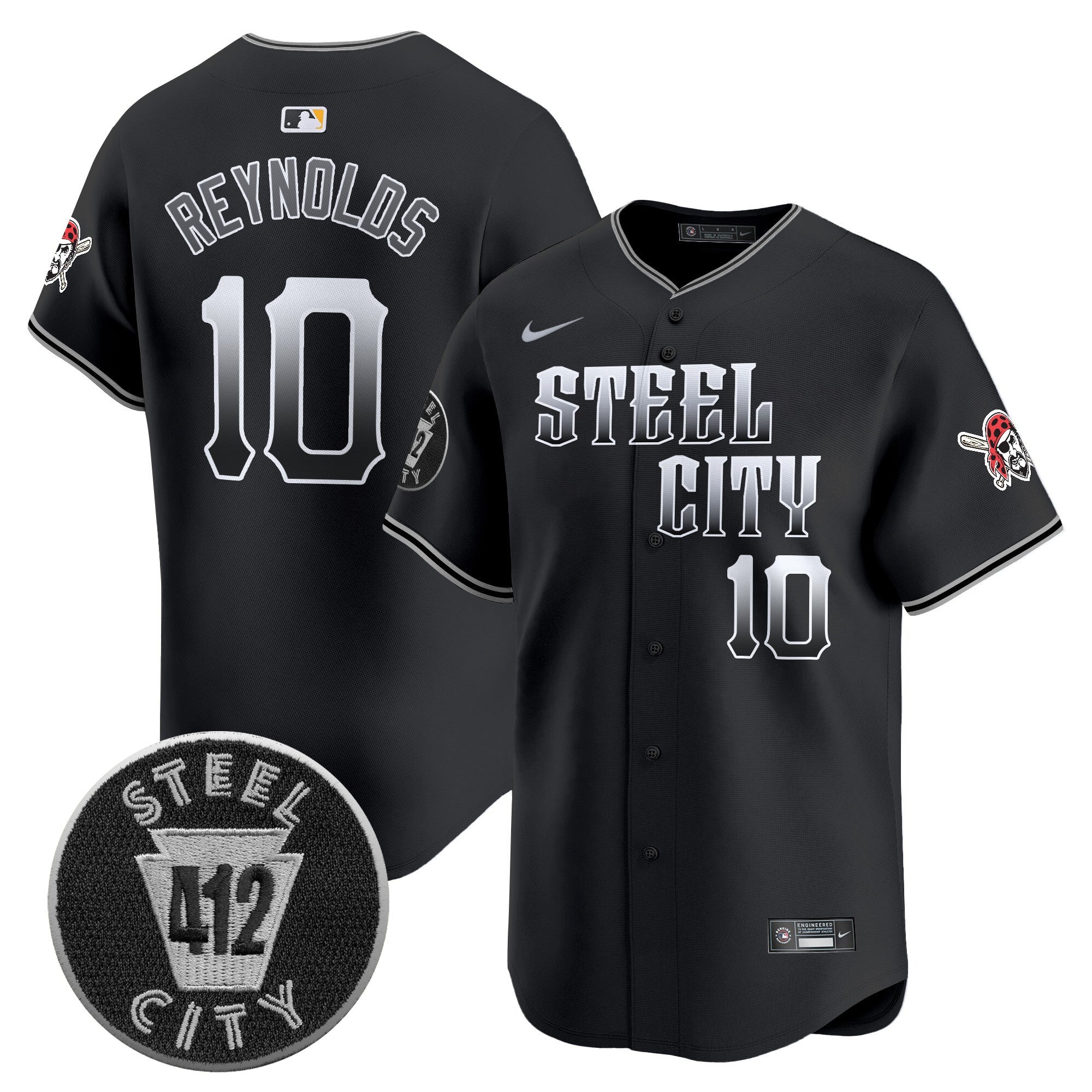 Men’s Pittsburgh 412 Patch Vapor Premier Limited Jersey V8