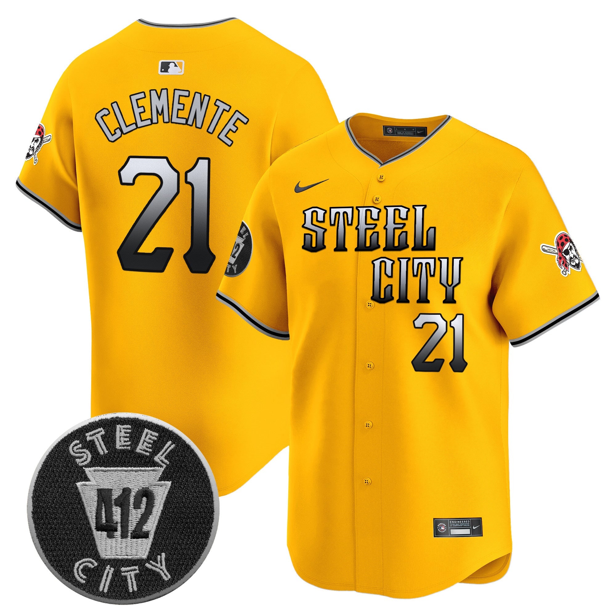 Men’s Pittsburgh 412 Patch Vapor Premier Limited Jersey V8