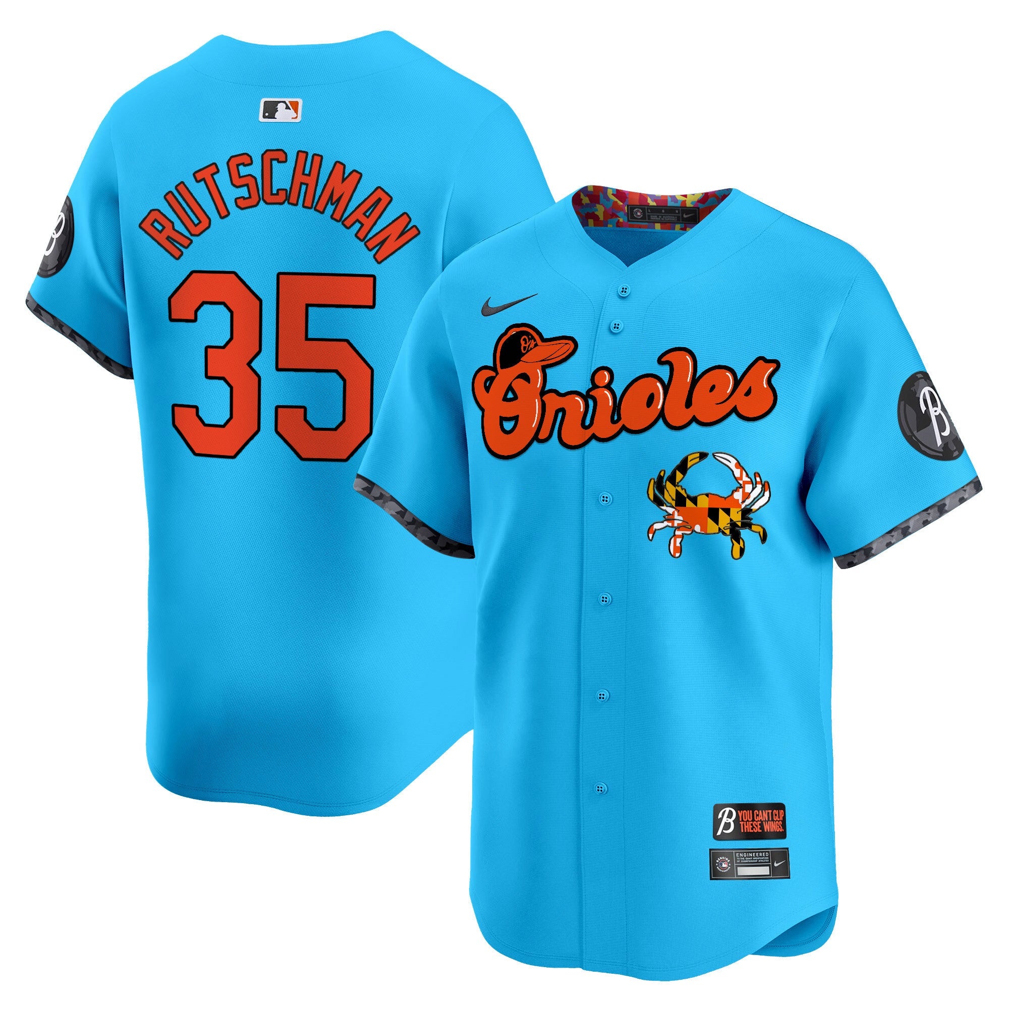 Men’s Baltimore Maryland Blue Crab Vapor Premier Limited Jersey