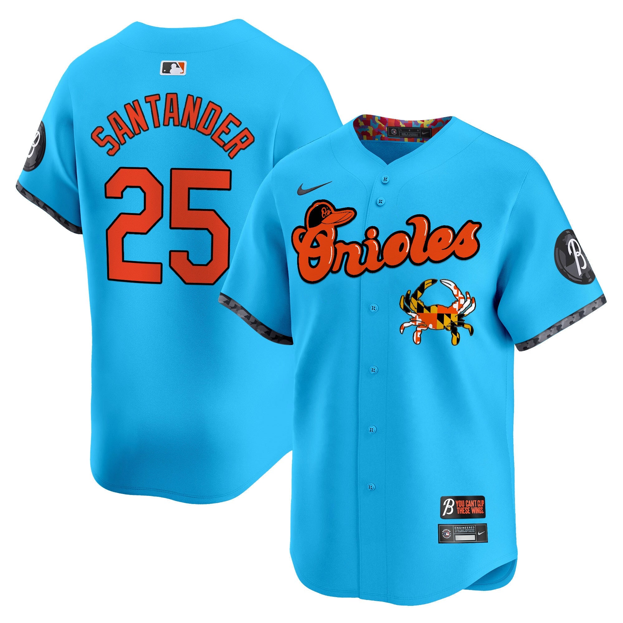 Men’s Baltimore Maryland Blue Crab Vapor Premier Limited Jersey