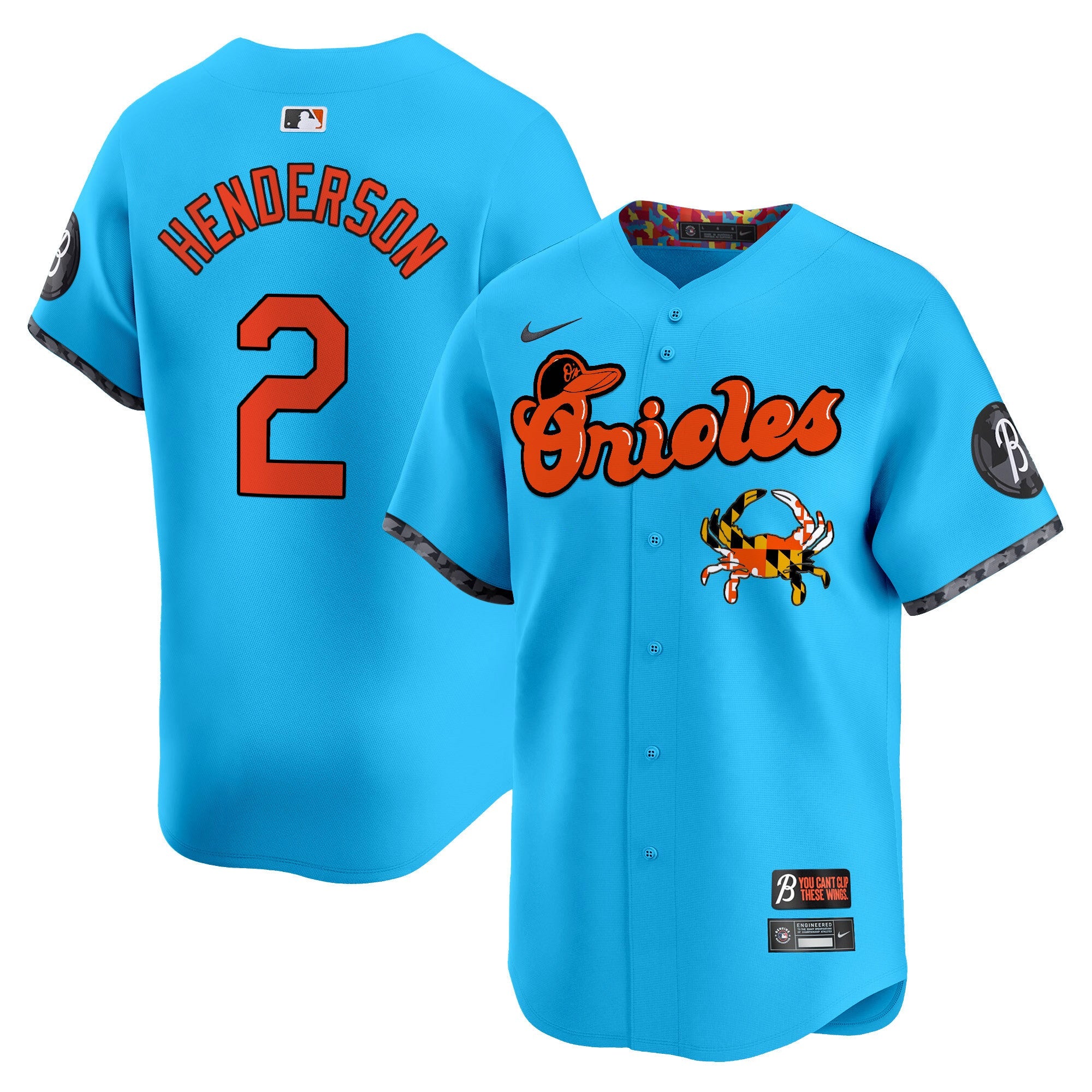 Men’s Baltimore Maryland Blue Crab Vapor Premier Limited Jersey