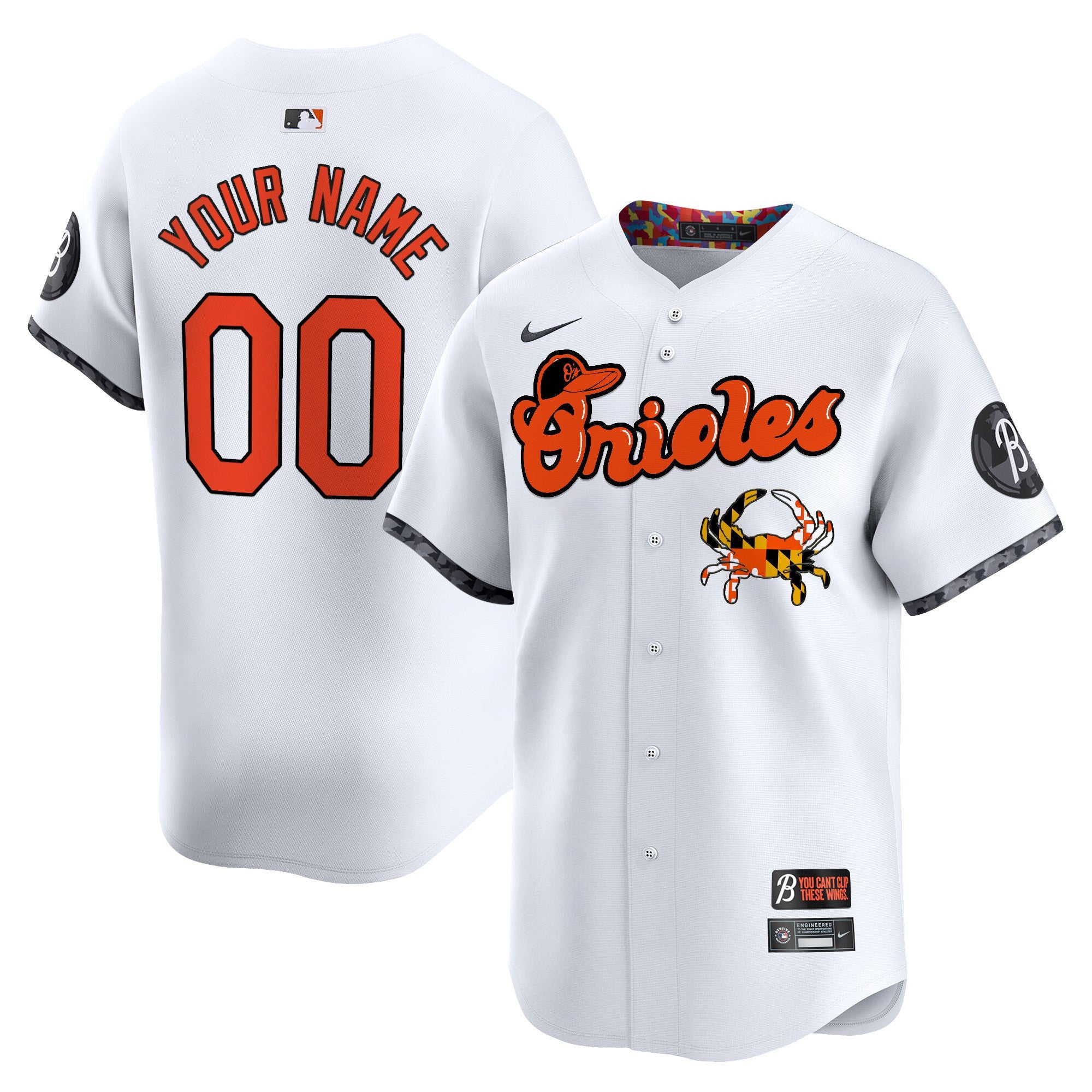 Baltimore Maryland Blue Crab Vapor Premier Limited Custom Jersey