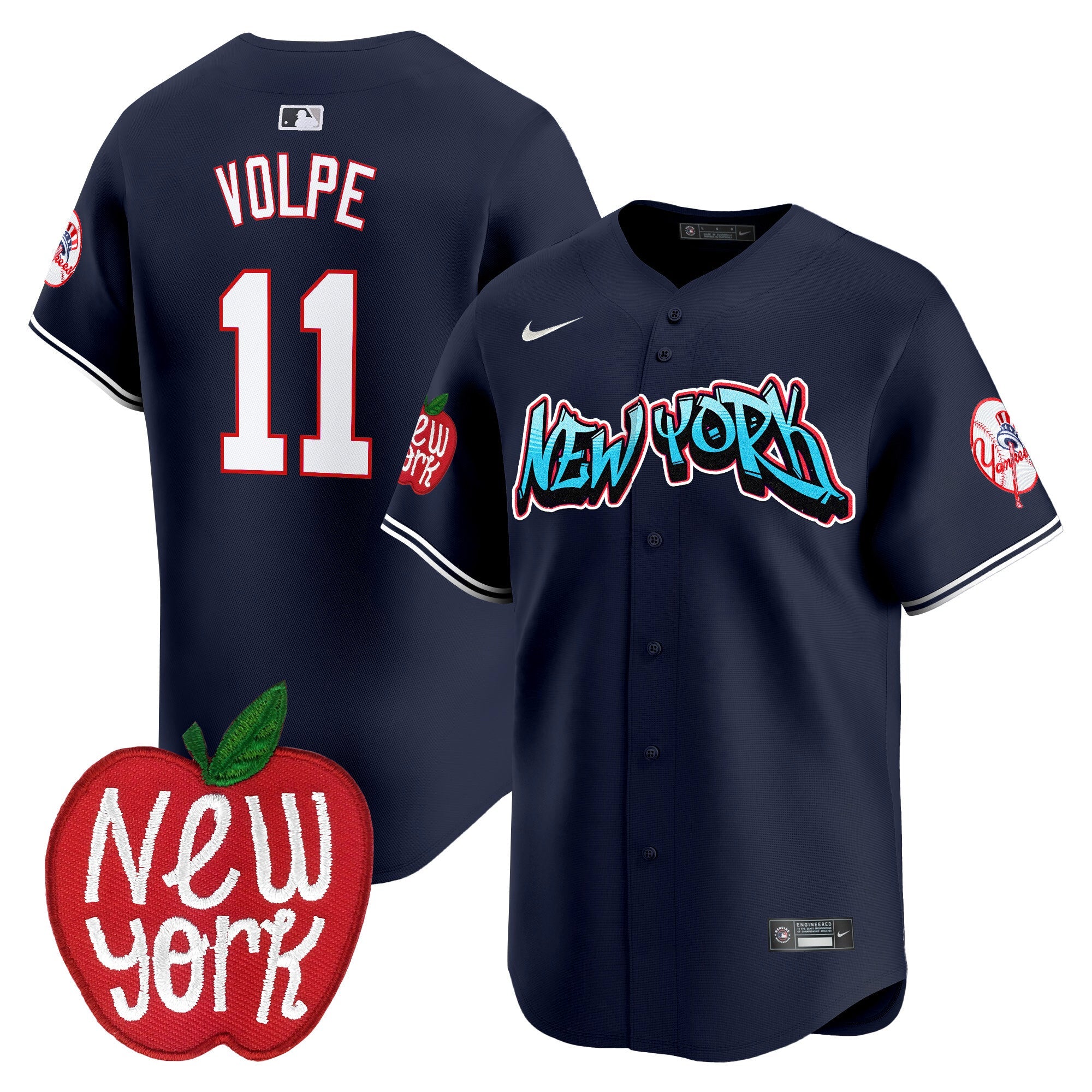 Men’s New York Apple Patch Vapor Premier Limited Jersey