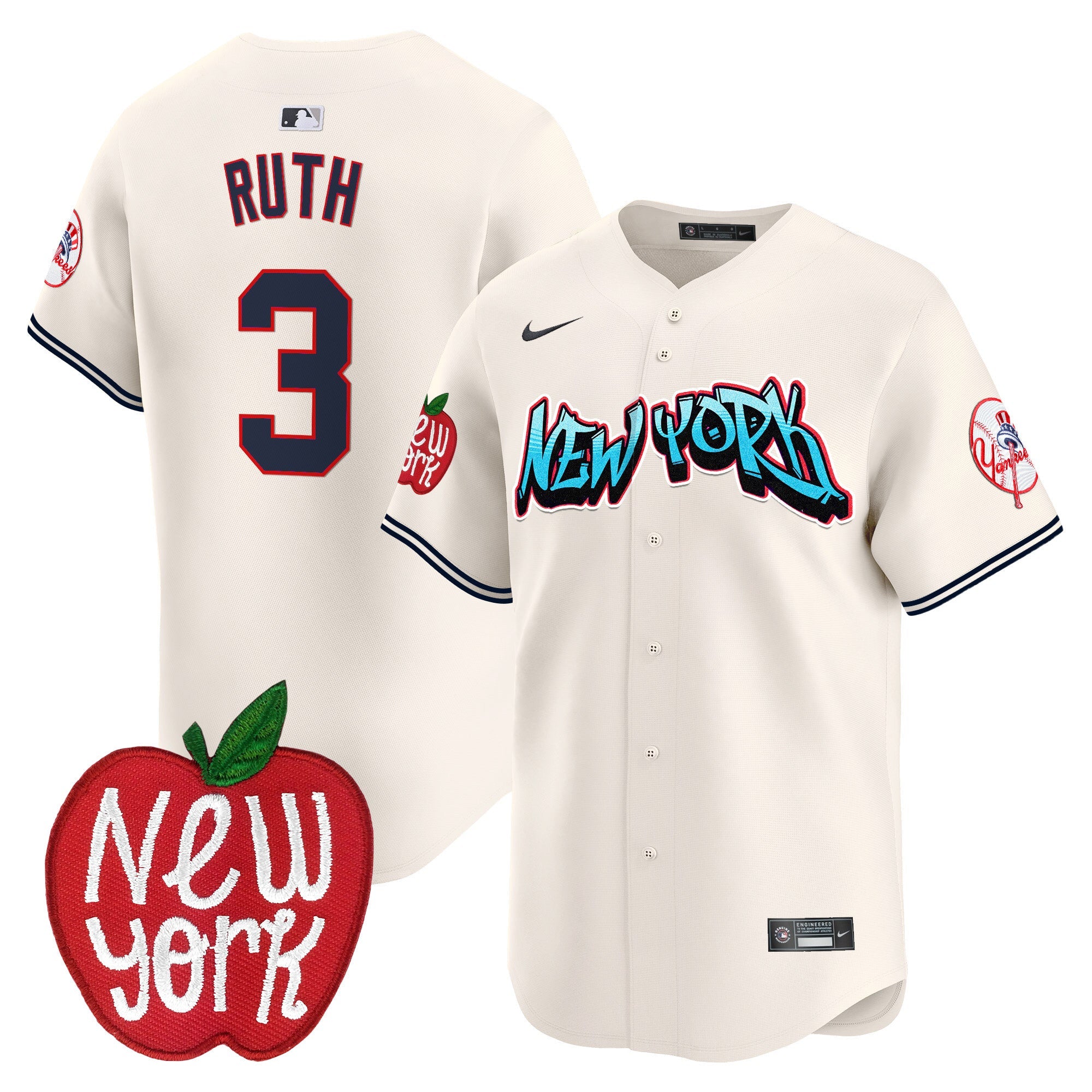 Men’s New York Apple Patch Vapor Premier Limited Jersey