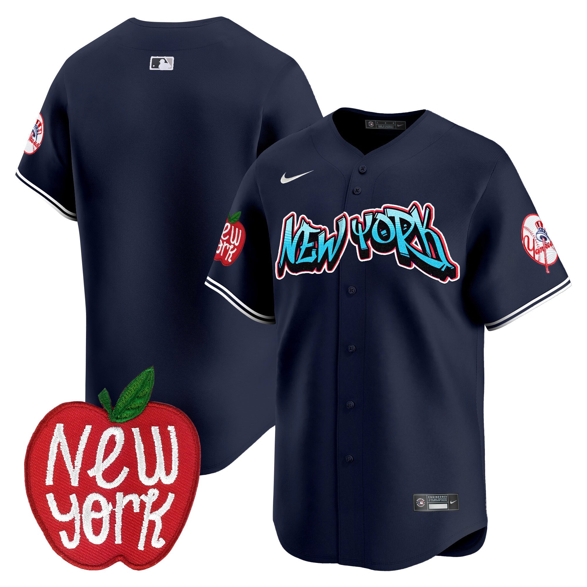 Men’s New York Apple Patch Vapor Premier Limited Jersey
