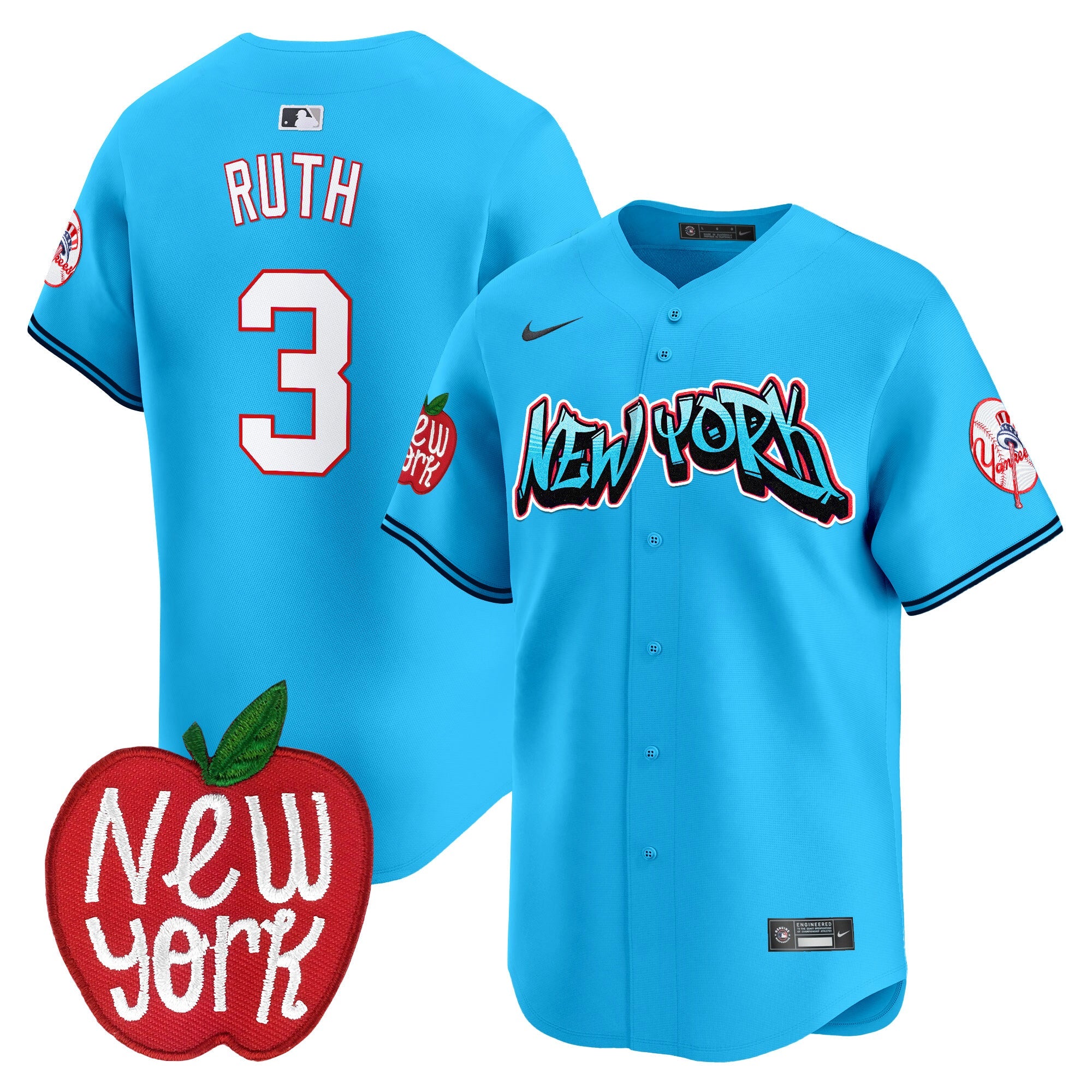 Men’s New York Apple Patch Vapor Premier Limited Jersey