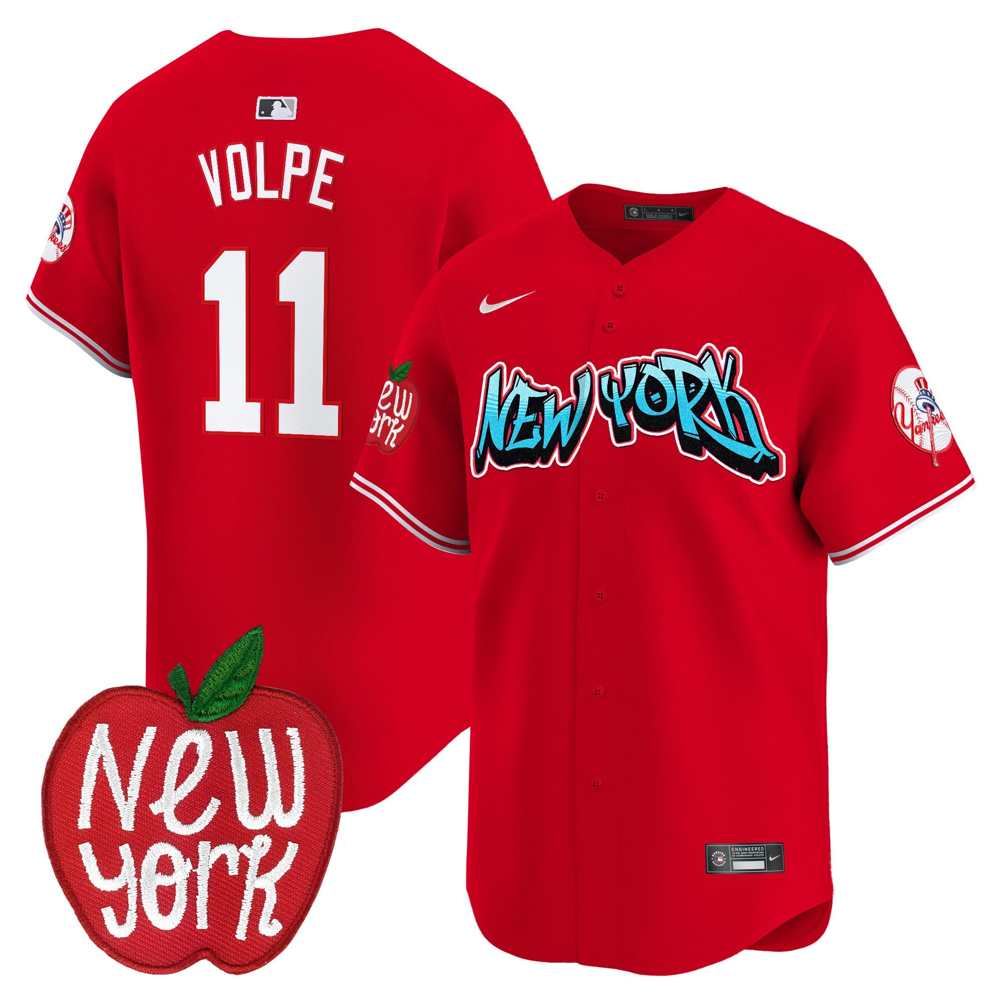 Men’s New York Apple Patch Vapor Premier Limited Jersey