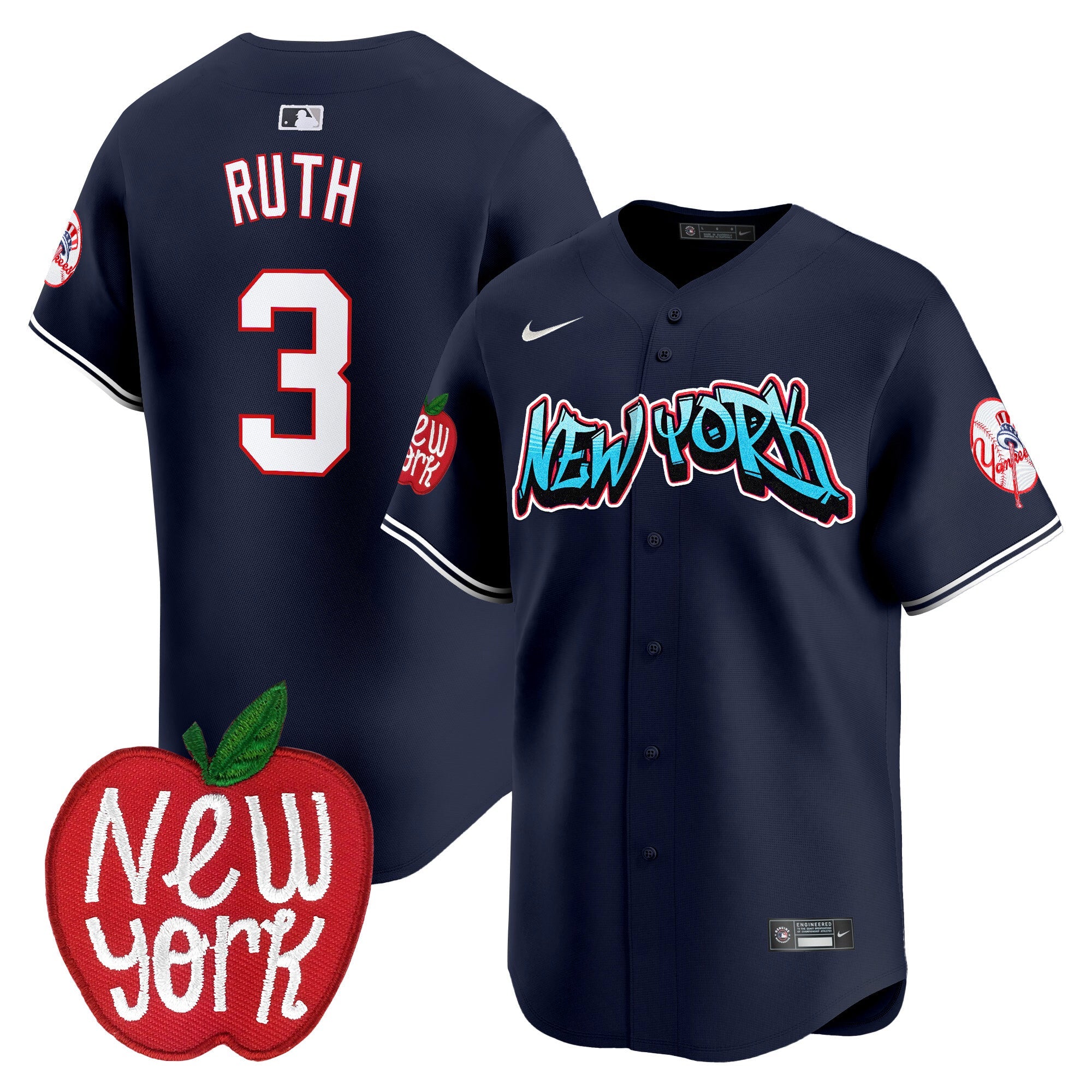 Men’s New York Apple Patch Vapor Premier Limited Jersey