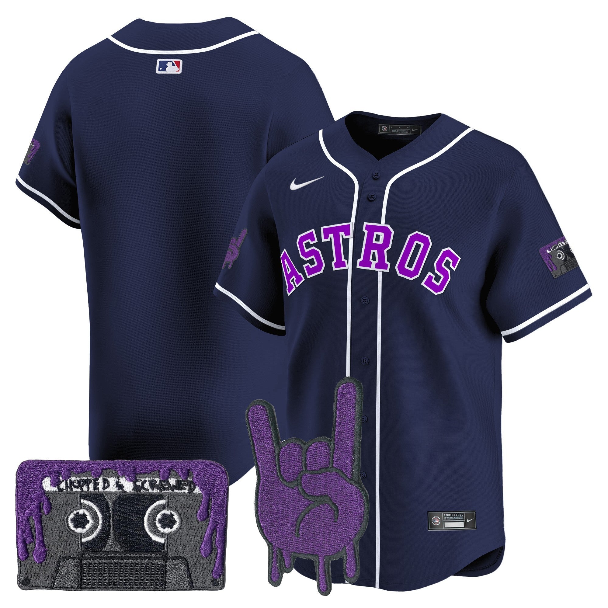 Men’s Houston DJ Screw Patch Vapor Premier Limited Jersey