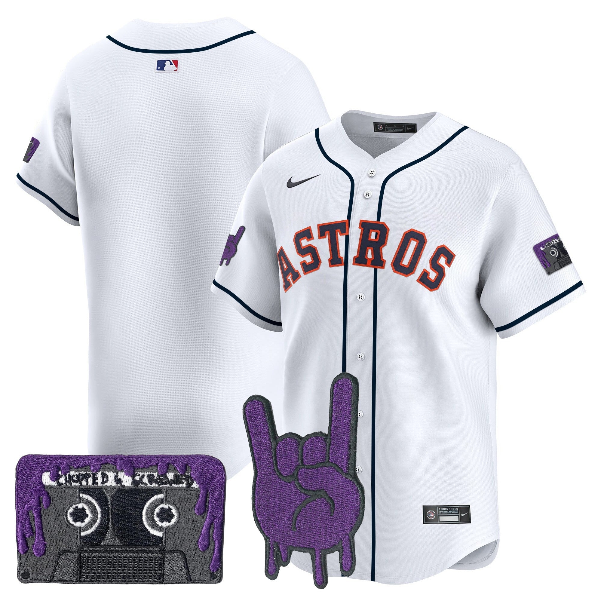 Men’s Houston DJ Screw Patch Vapor Premier Limited Jersey