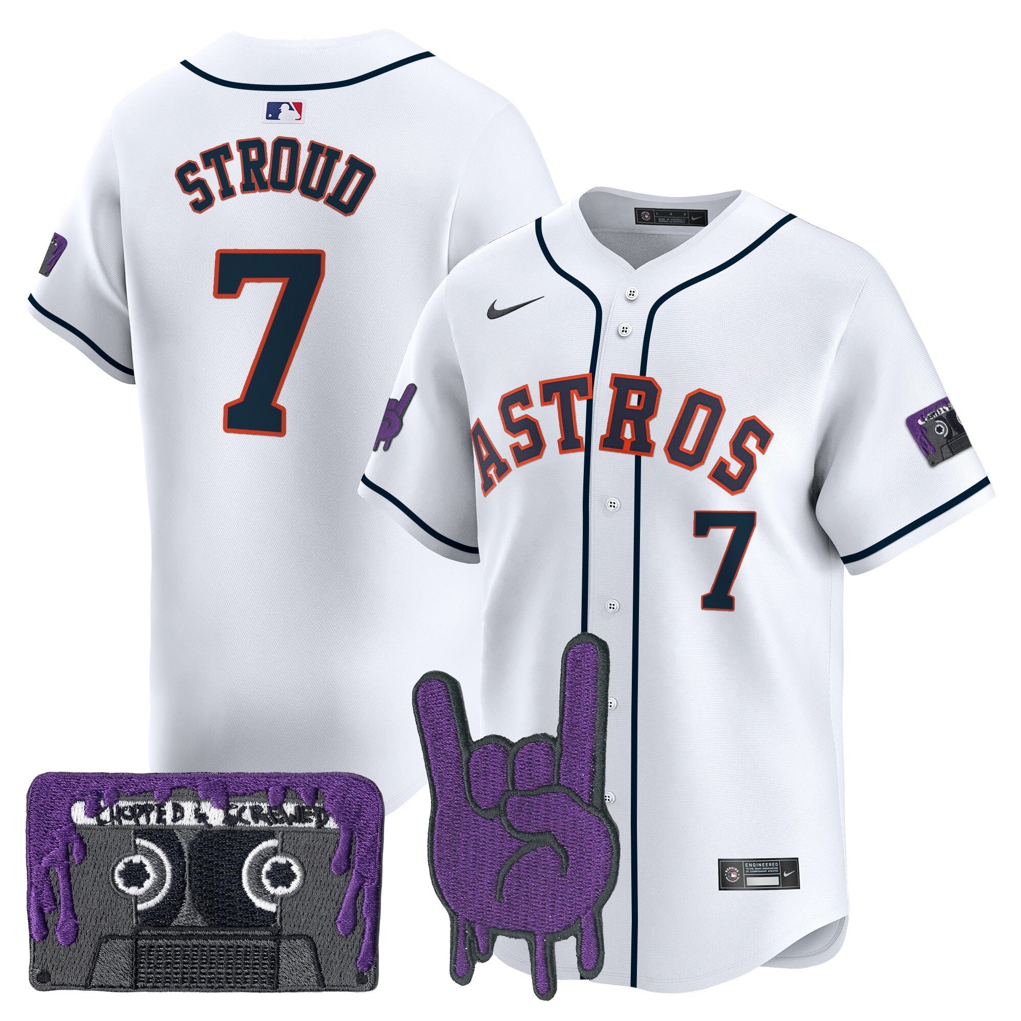 Youth’s Houston DJ Screw Patch Vapor Premier Limited Jersey