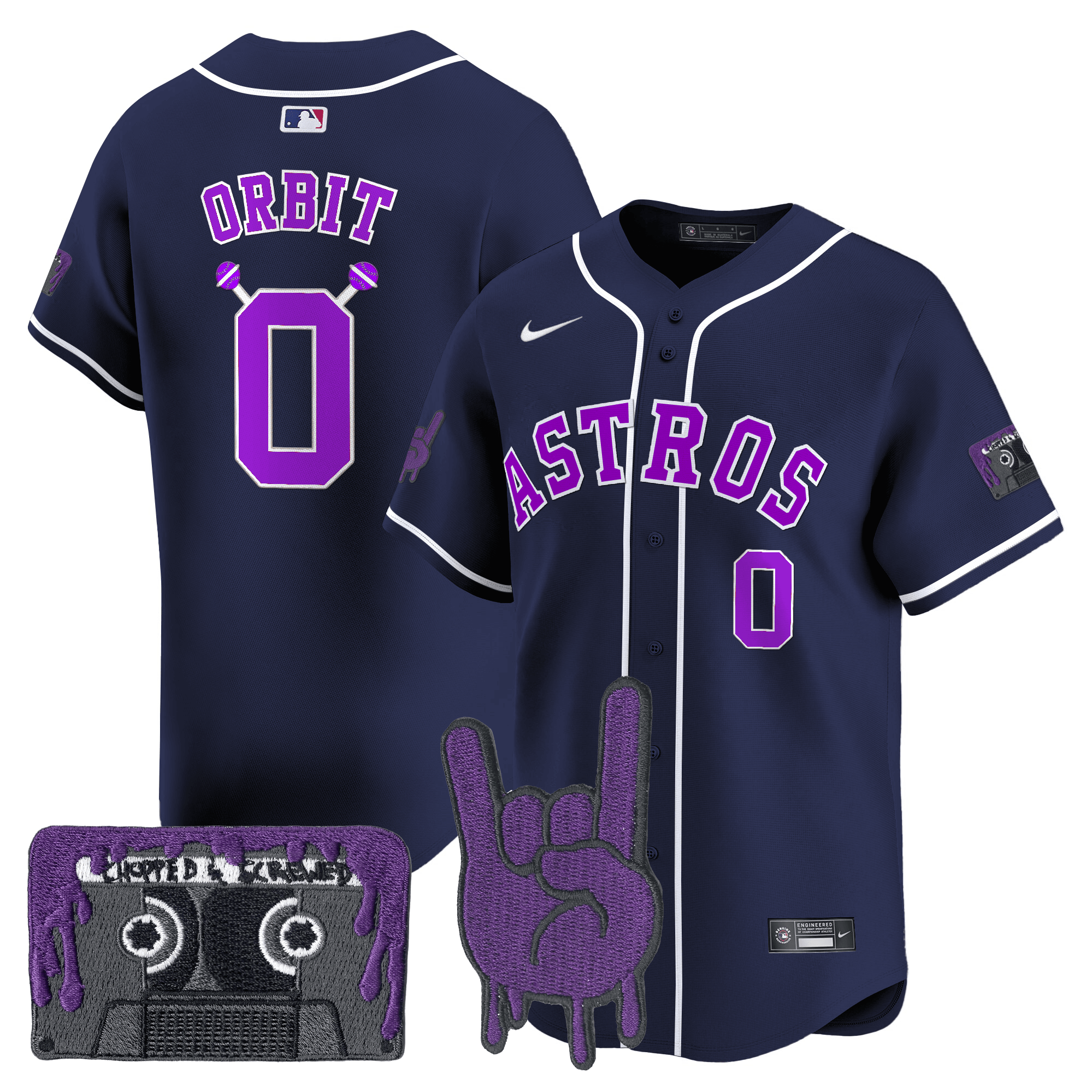 Men’s Houston DJ Screw Patch Vapor Premier Limited Jersey