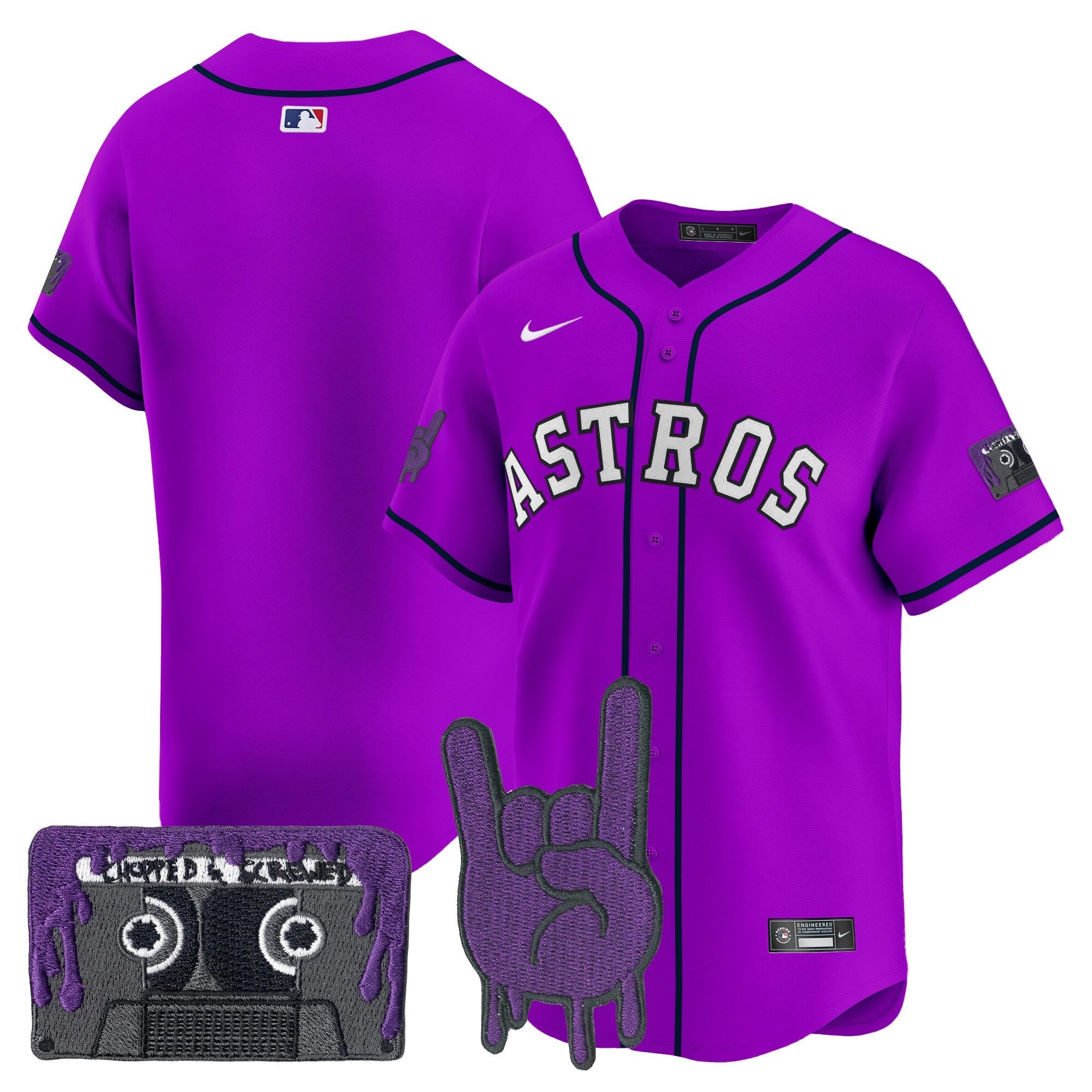 Youth’s Houston DJ Screw Patch Vapor Premier Limited Jersey