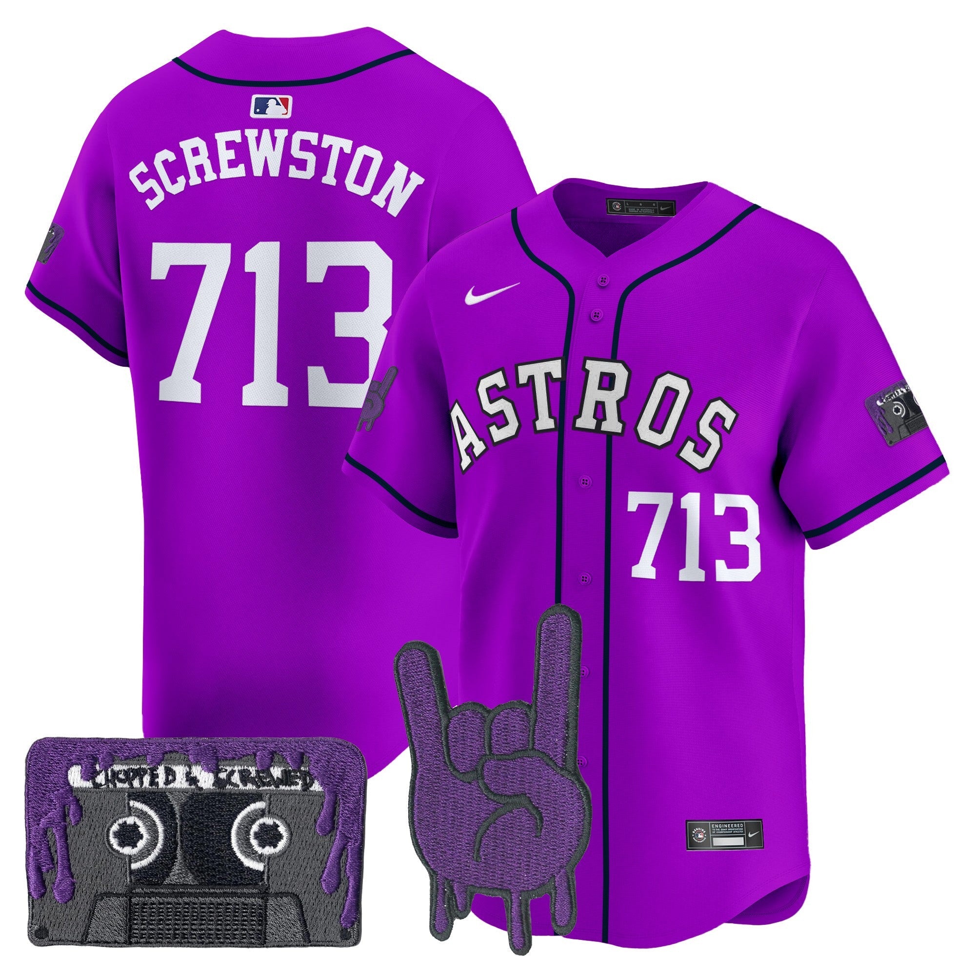 Youth’s Houston DJ Screw Patch Vapor Premier Limited Jersey