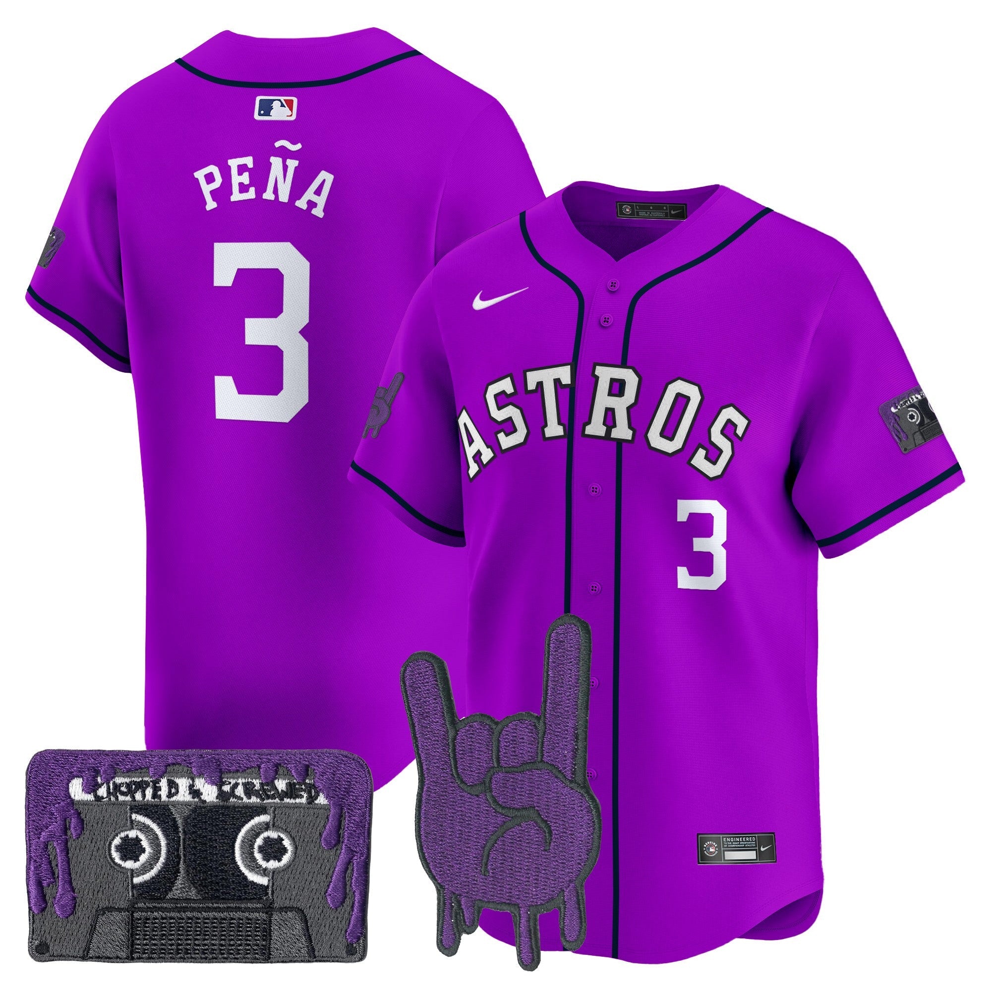 Youth’s Houston DJ Screw Patch Vapor Premier Limited Jersey