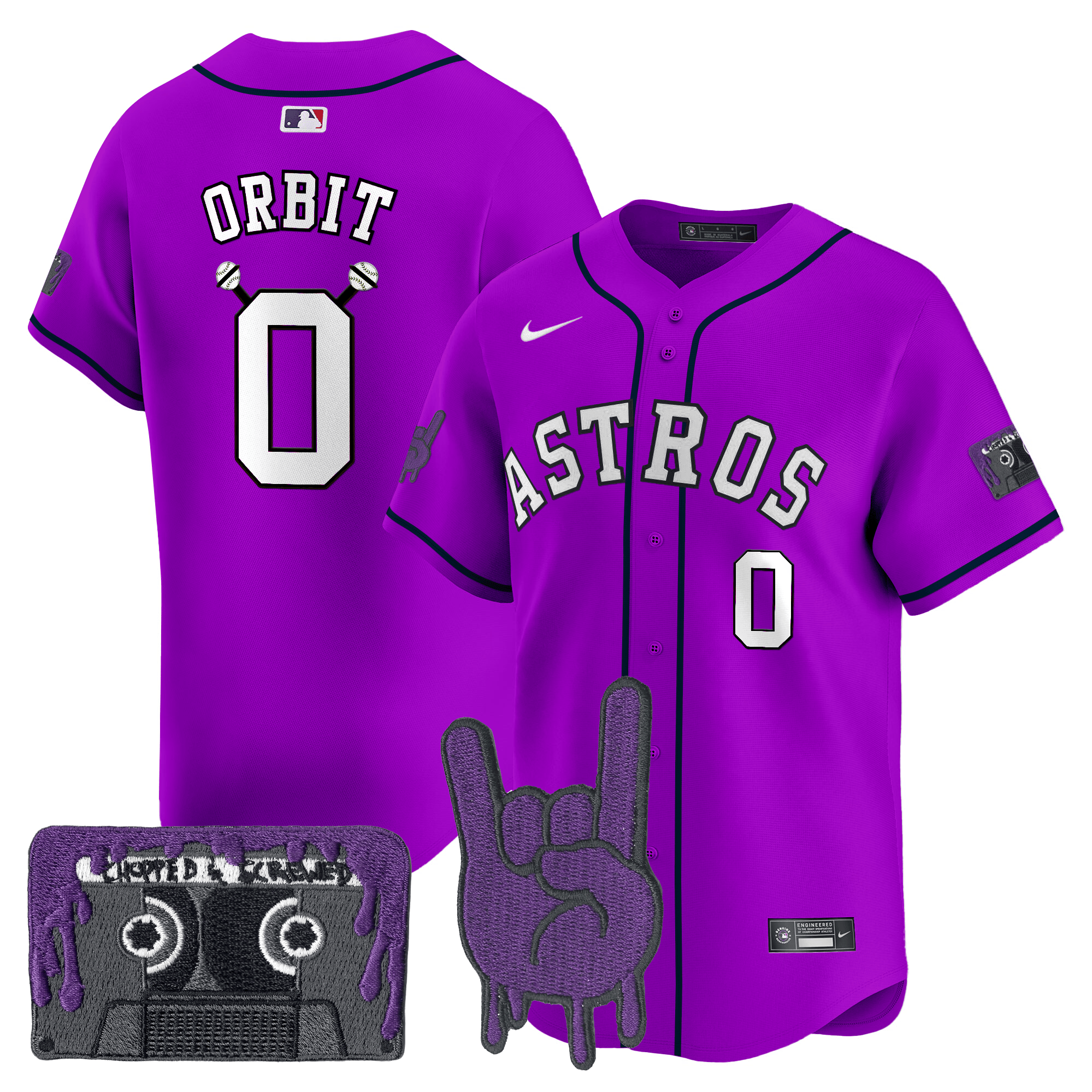 Youth’s Houston DJ Screw Patch Vapor Premier Limited Jersey