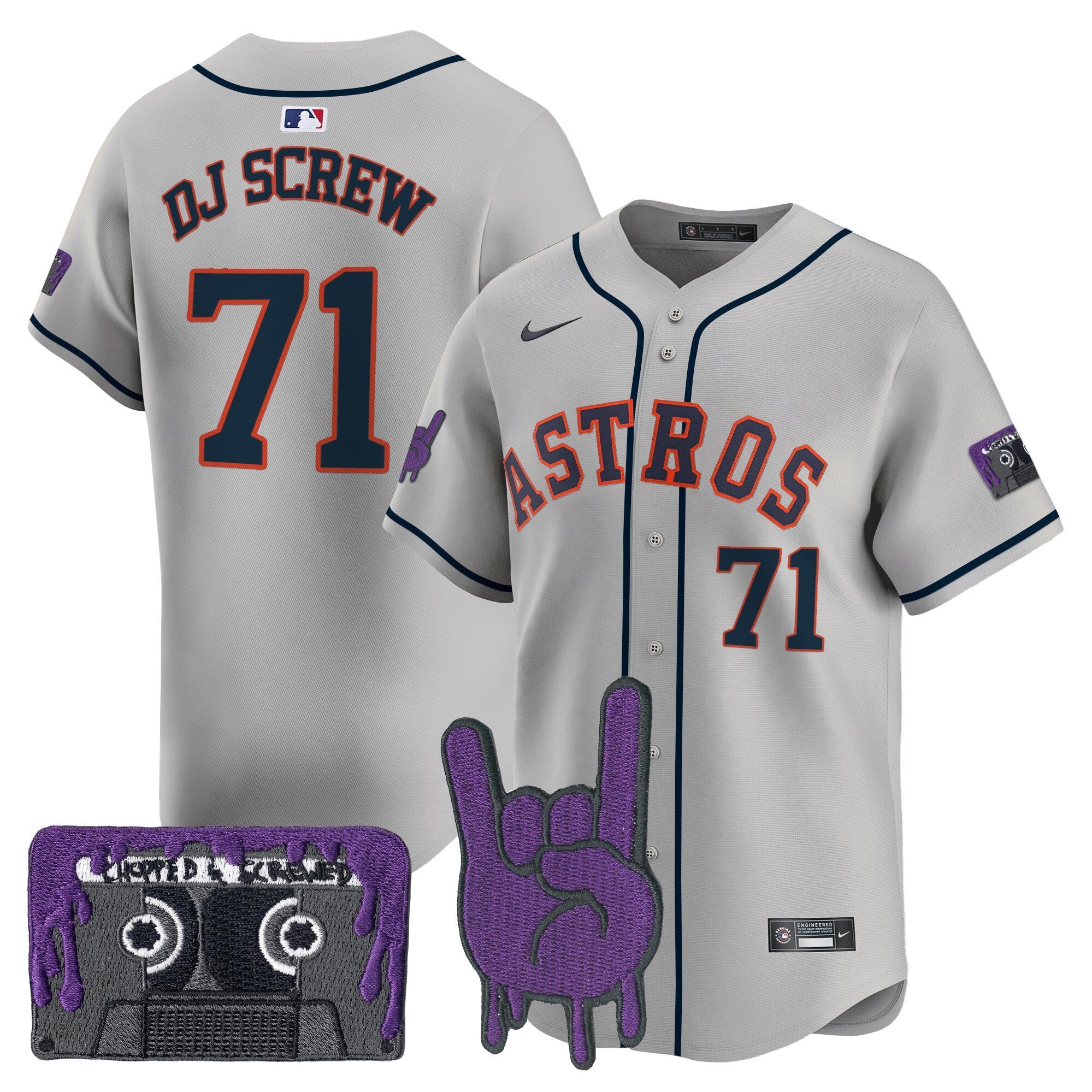 Youth’s Houston DJ Screw Patch Vapor Premier Limited Jersey