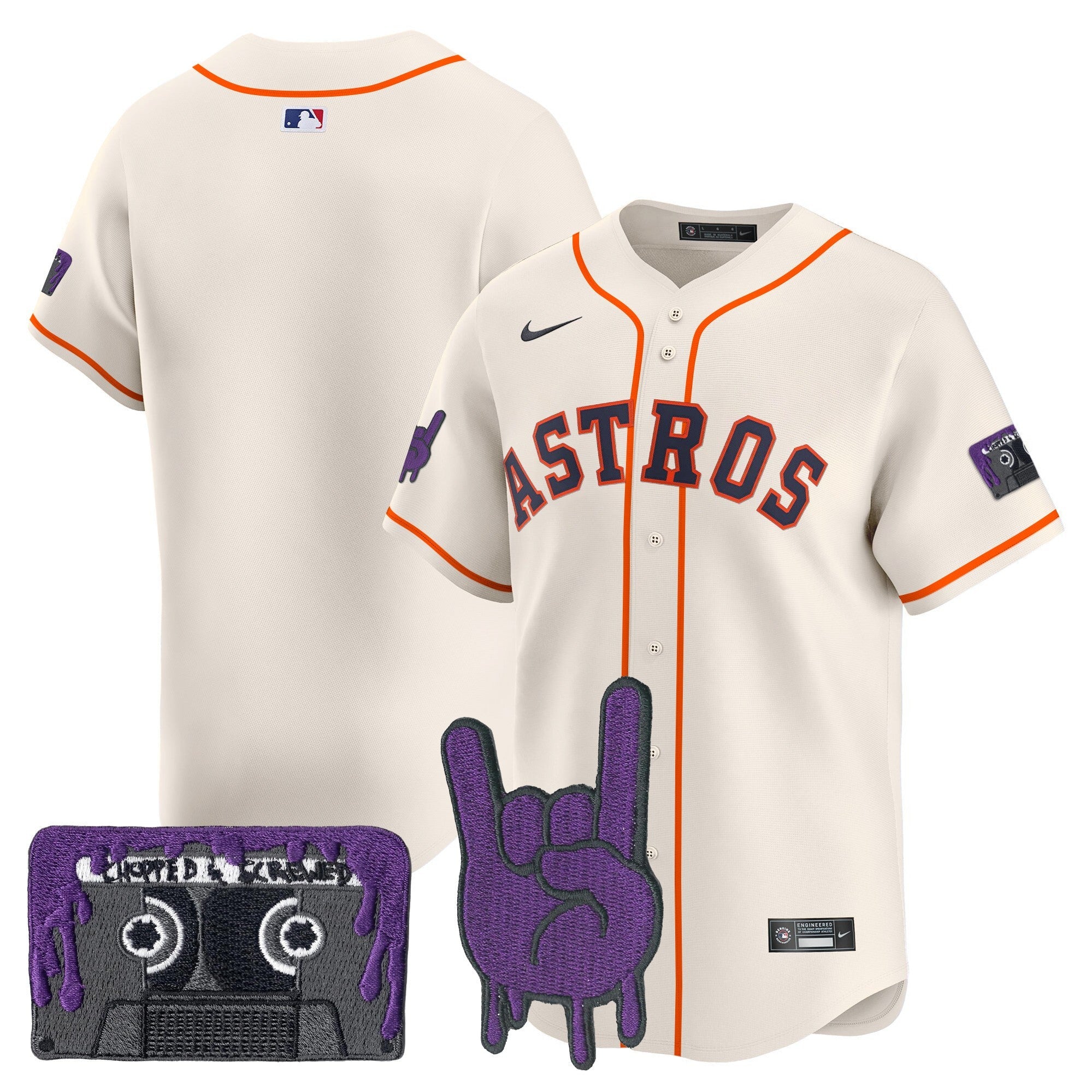 Men’s Houston DJ Screw Patch Vapor Premier Limited Jersey
