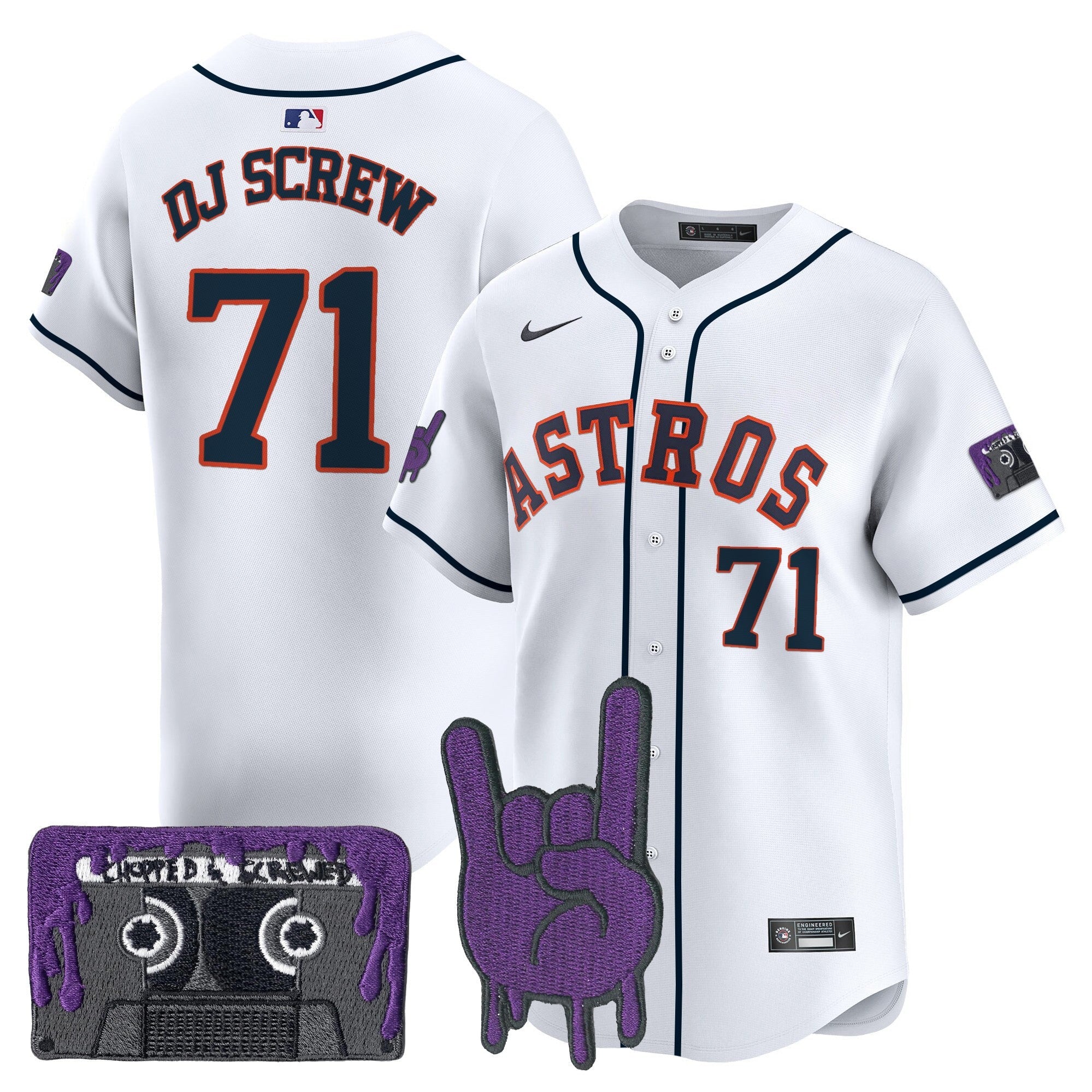 Youth’s Houston DJ Screw Patch Vapor Premier Limited Jersey