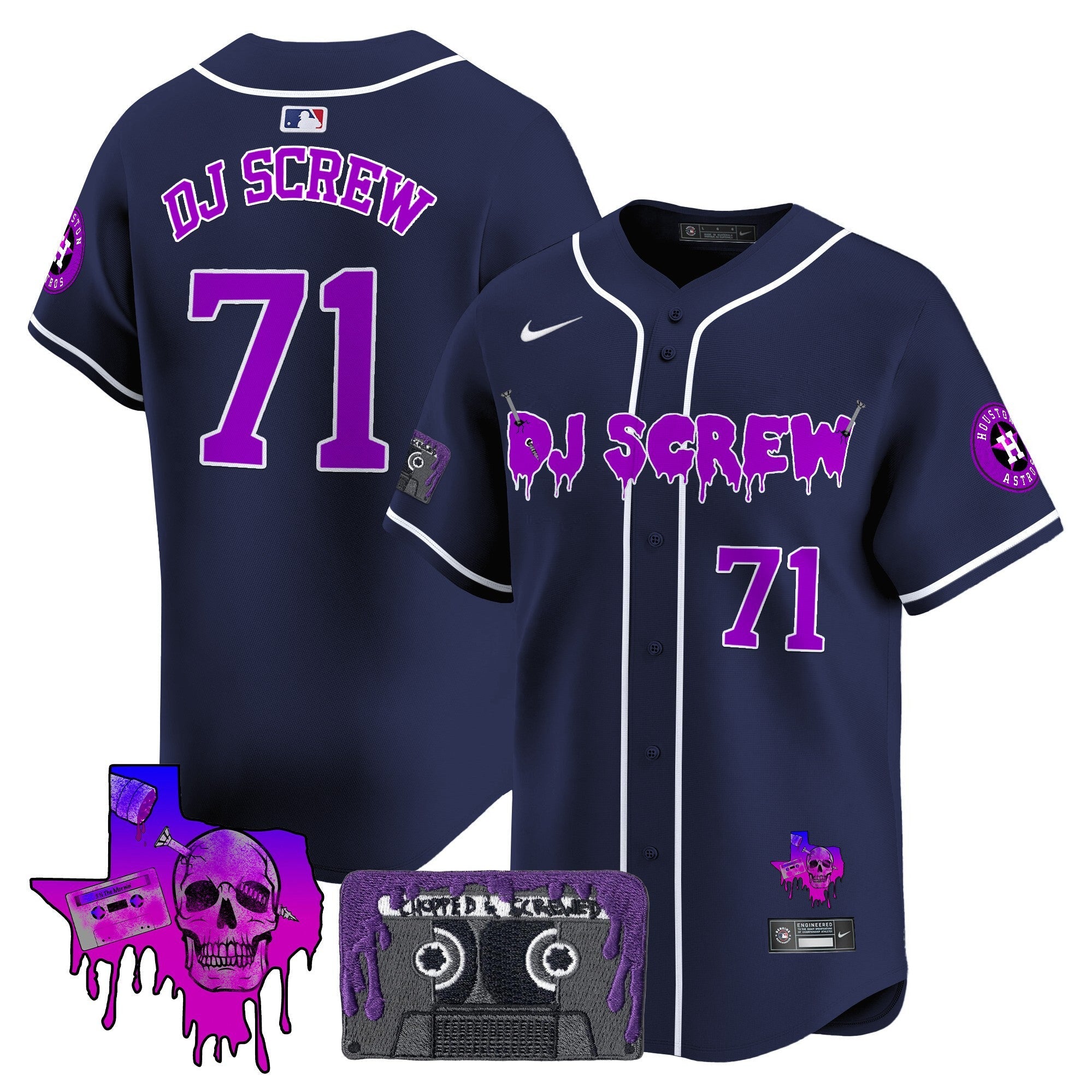 Men’s Houston DJ Screw Patch Vapor Premier Limited Jersey V2