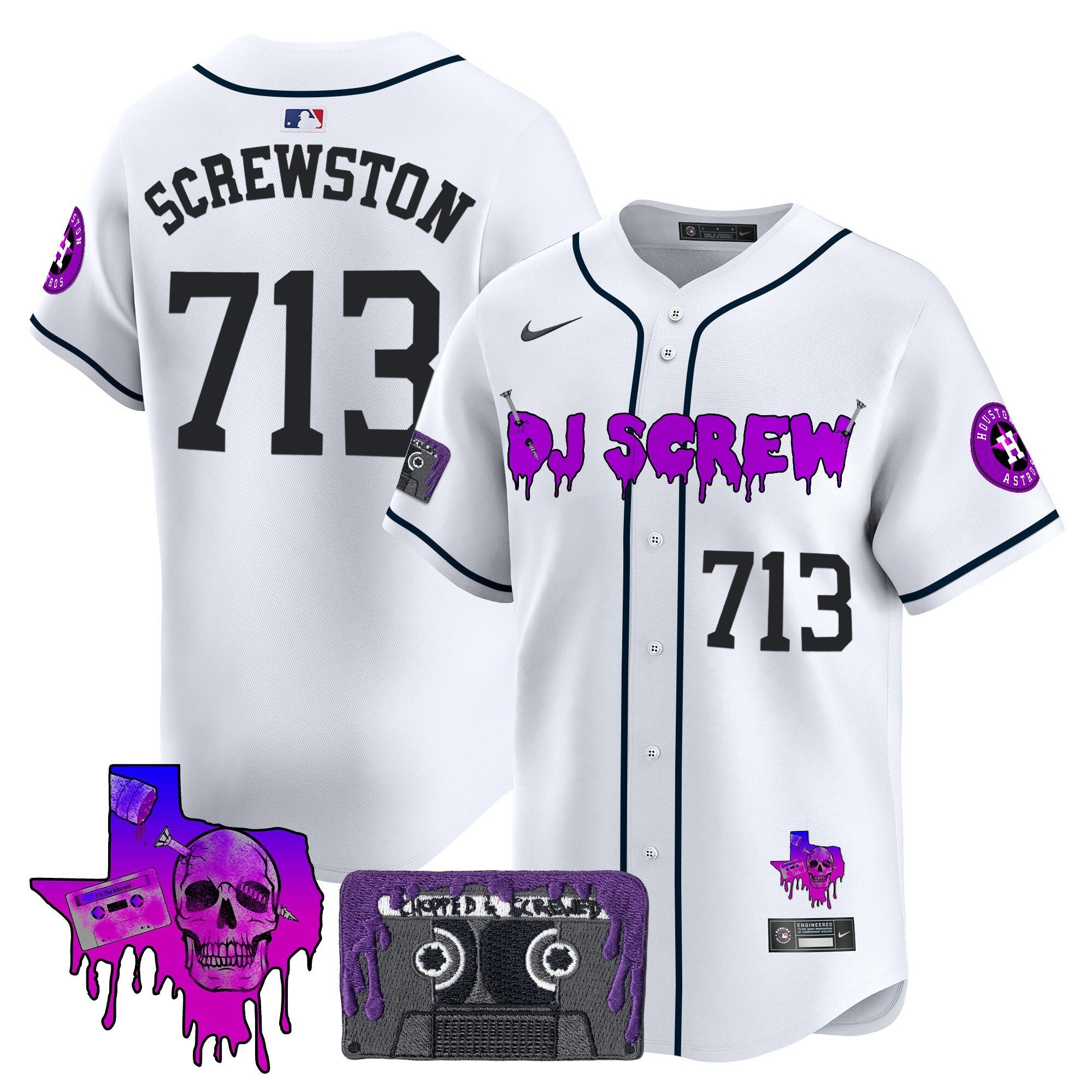 Men’s Houston DJ Screw Patch Vapor Premier Limited Jersey V2