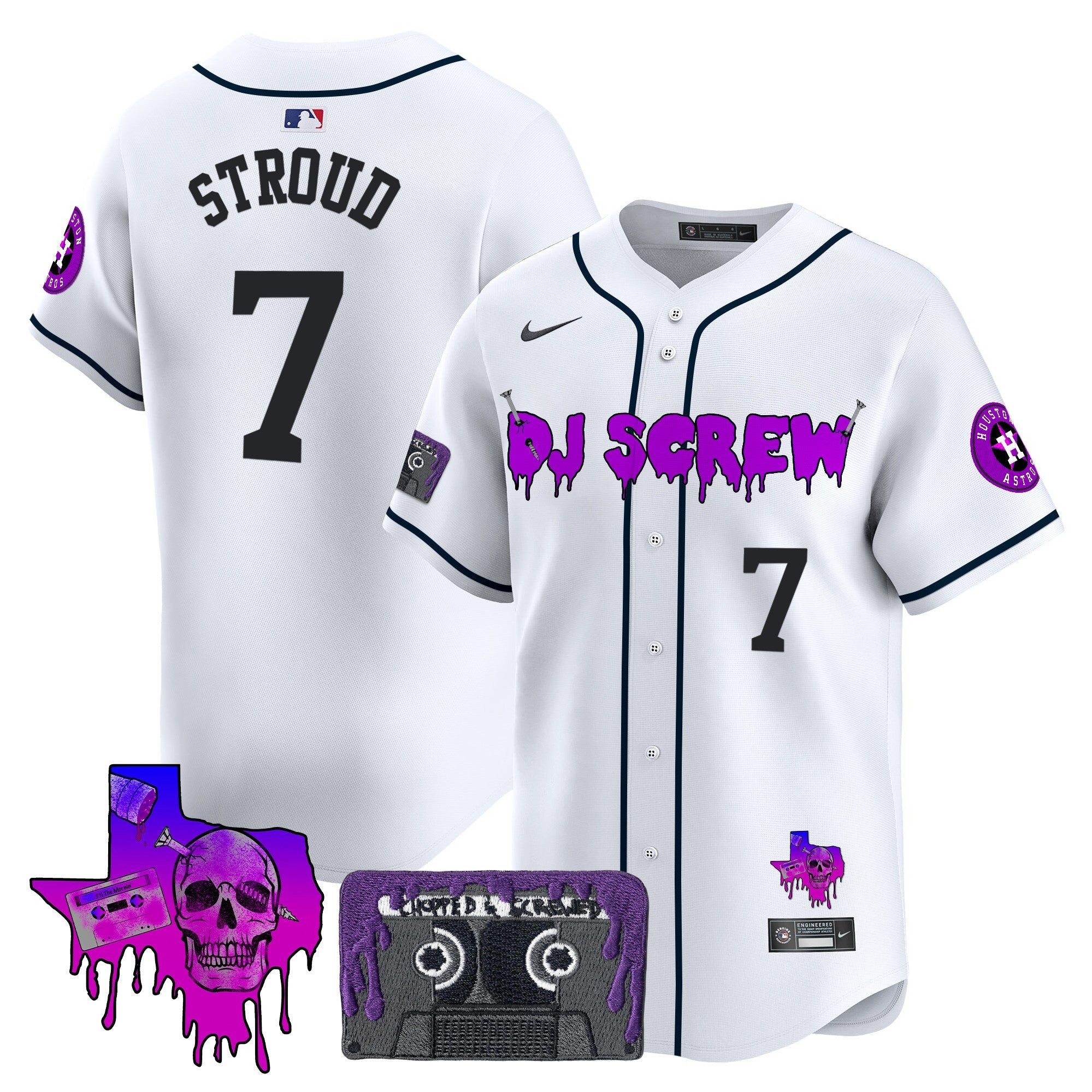 Men’s Houston DJ Screw Patch Vapor Premier Limited Jersey V2