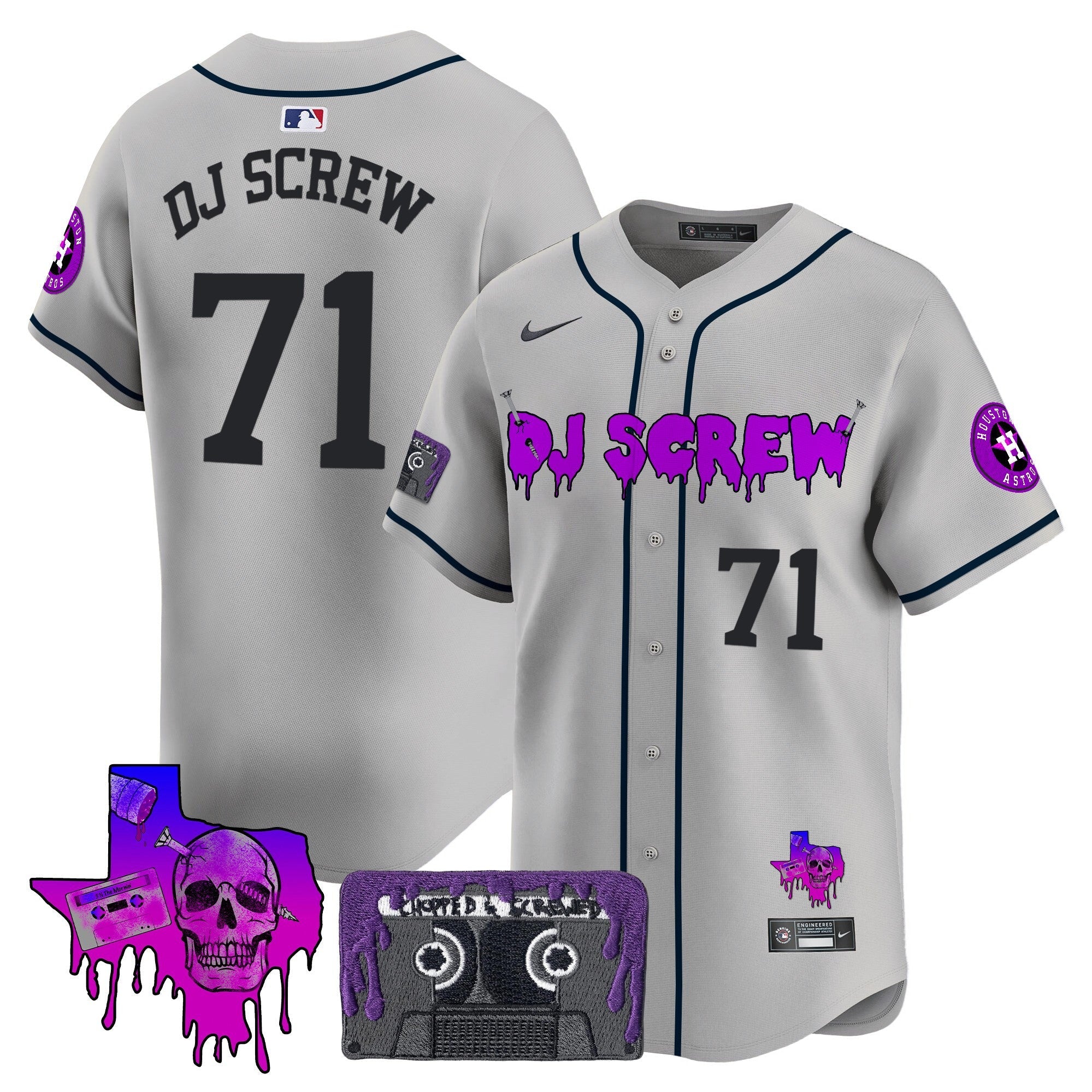 Men’s Houston DJ Screw Patch Vapor Premier Limited Jersey V2
