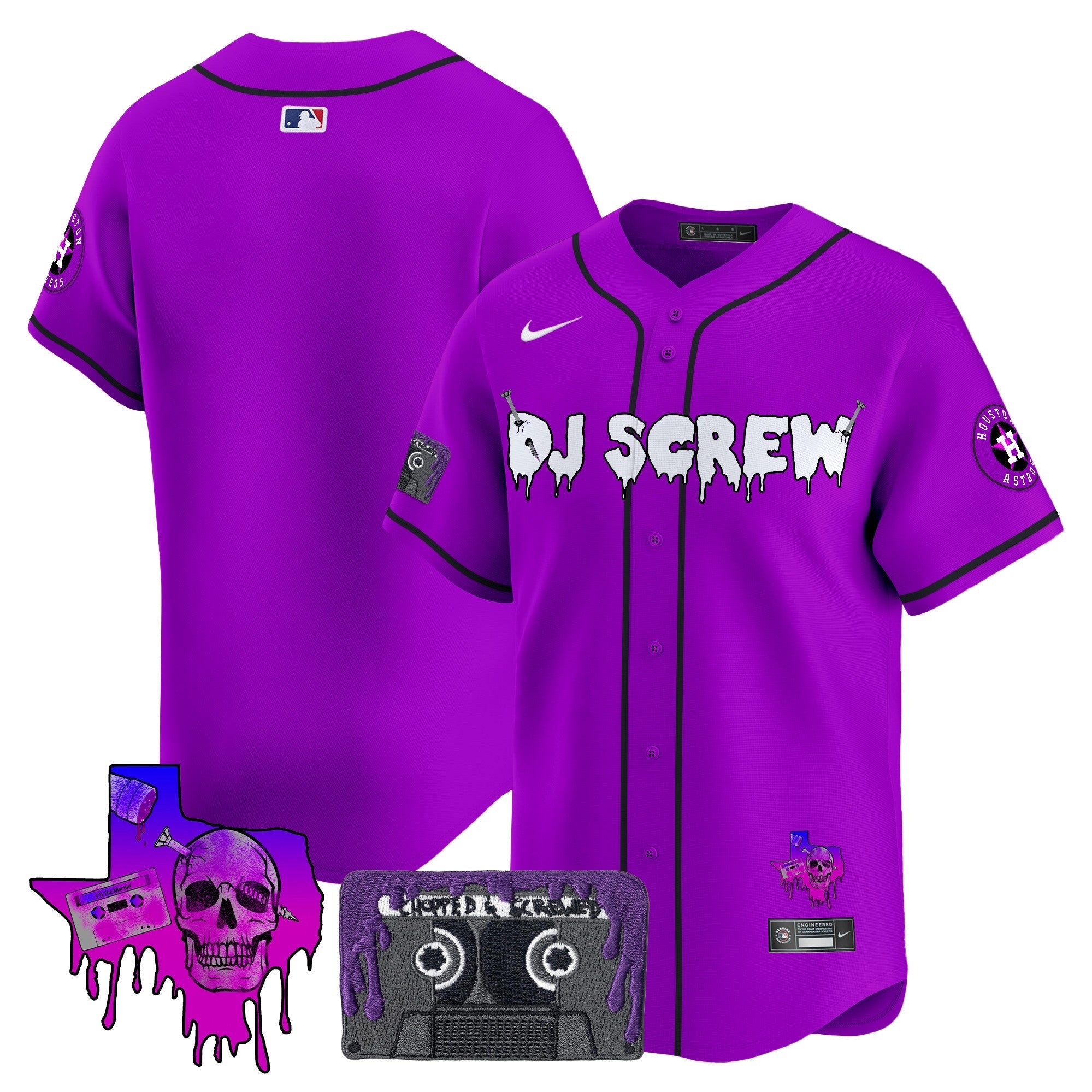 Men’s Houston DJ Screw Patch Vapor Premier Limited Jersey V2