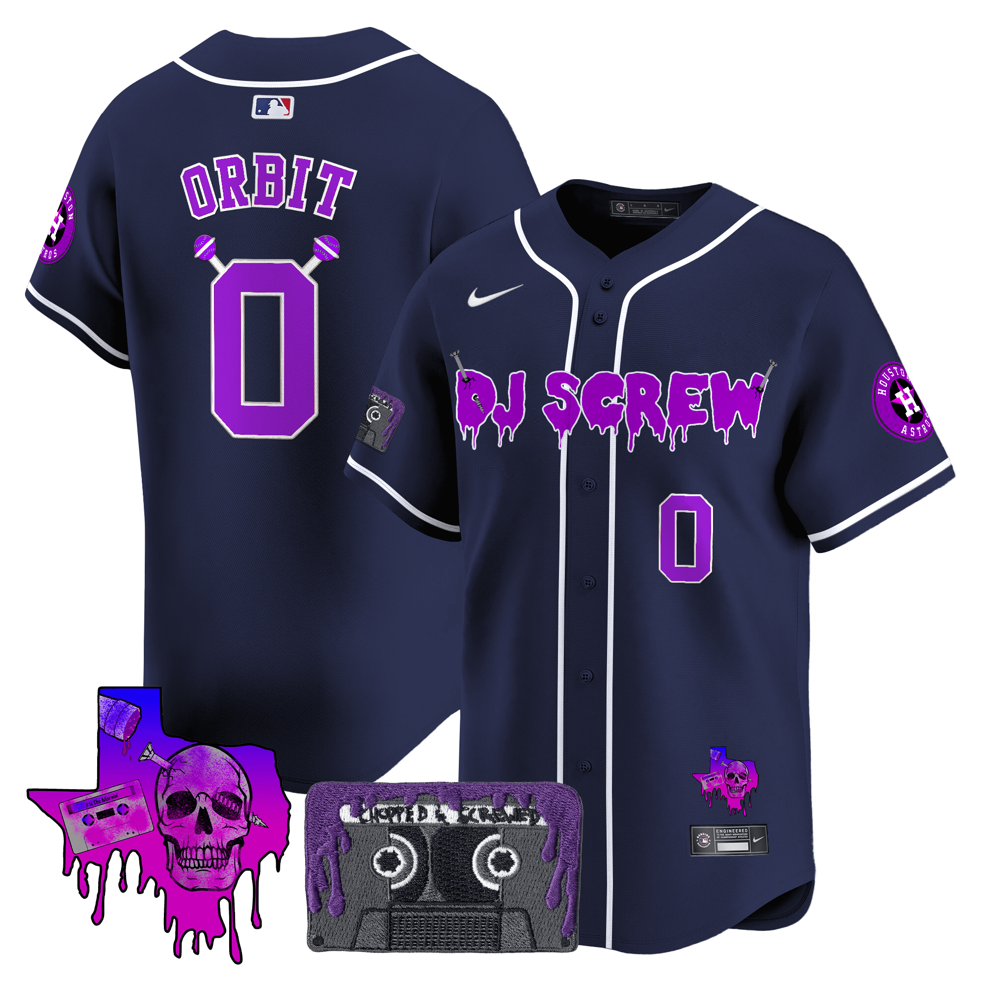 Men’s Houston DJ Screw Patch Vapor Premier Limited Jersey V2