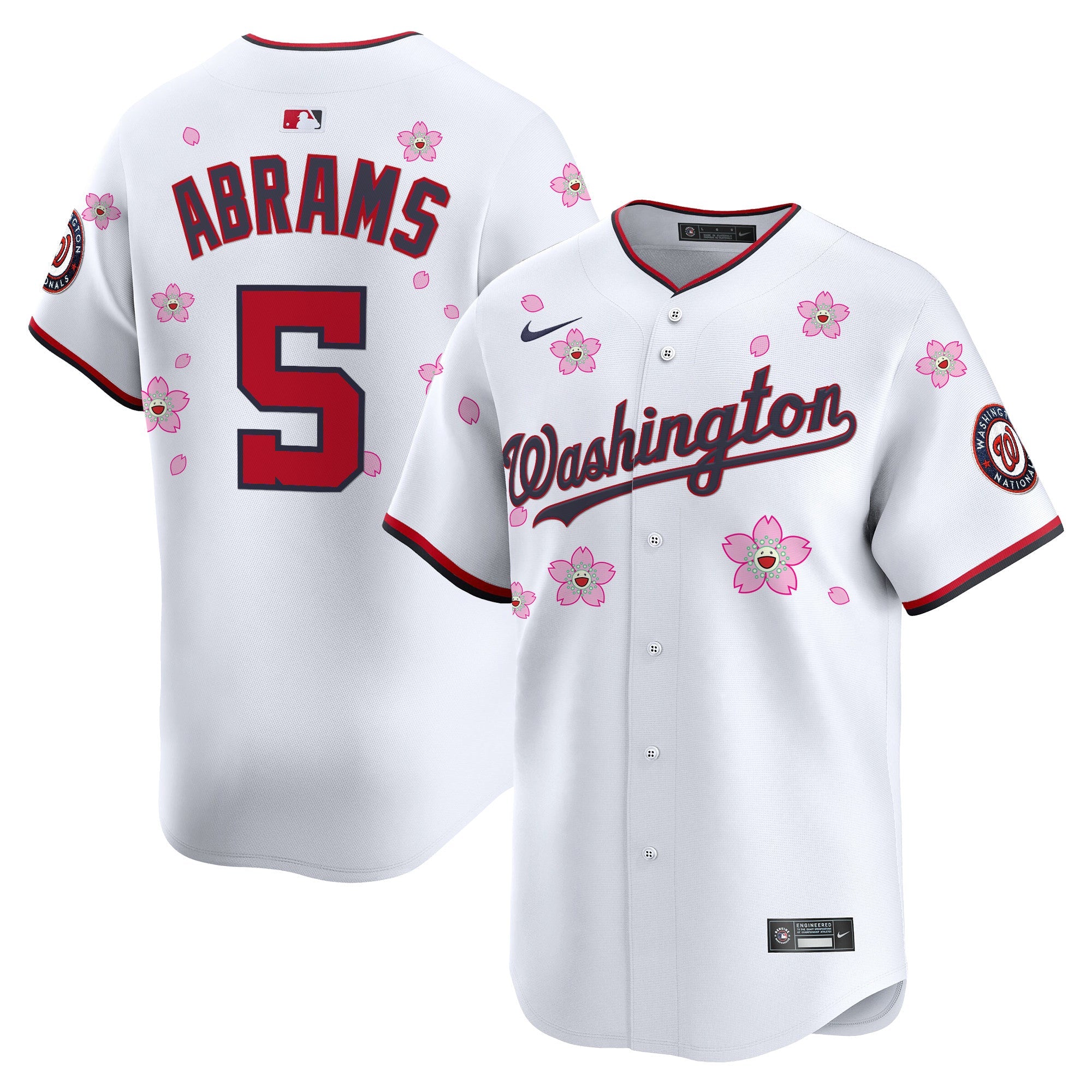 Men’s Washington Cherry Blossom Vapor Premier Limited Jersey – Stitched