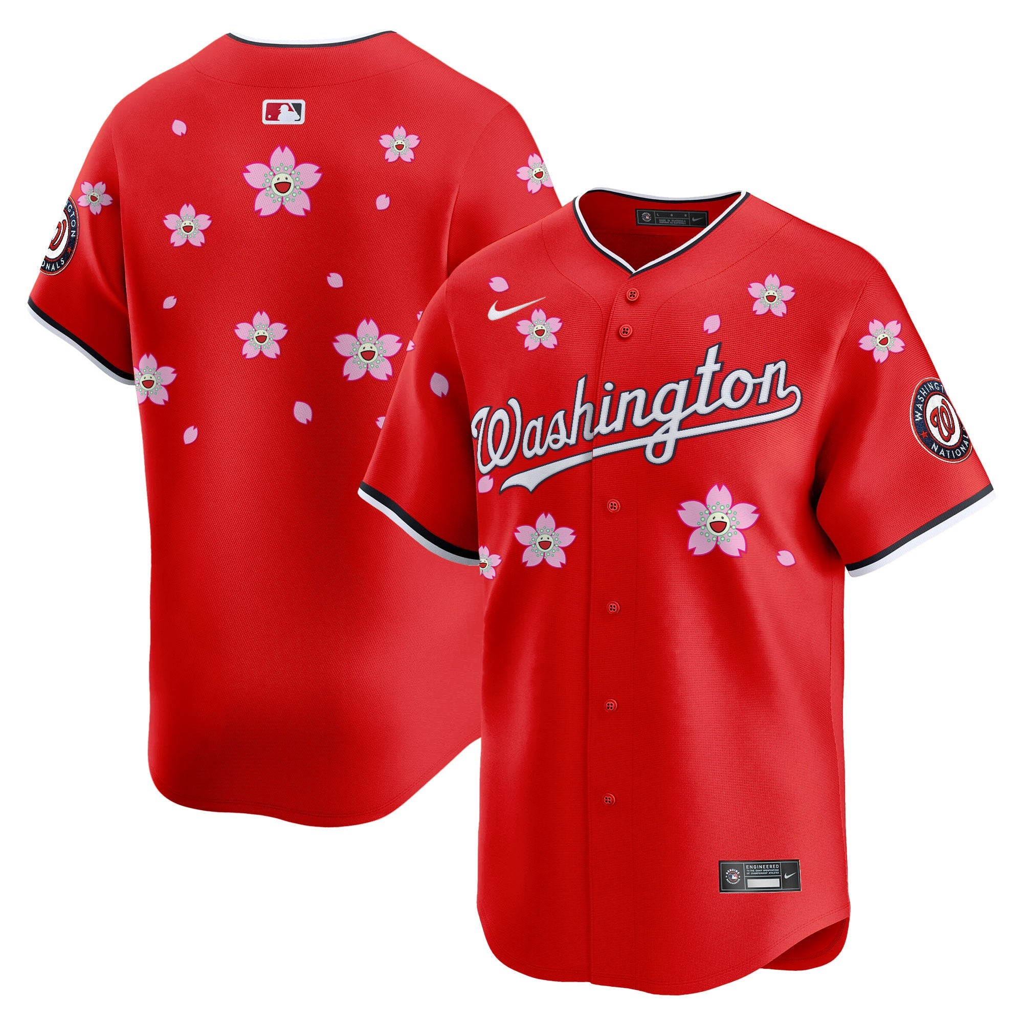 Men’s Washington Cherry Blossom Vapor Premier Limited Jersey – Stitched