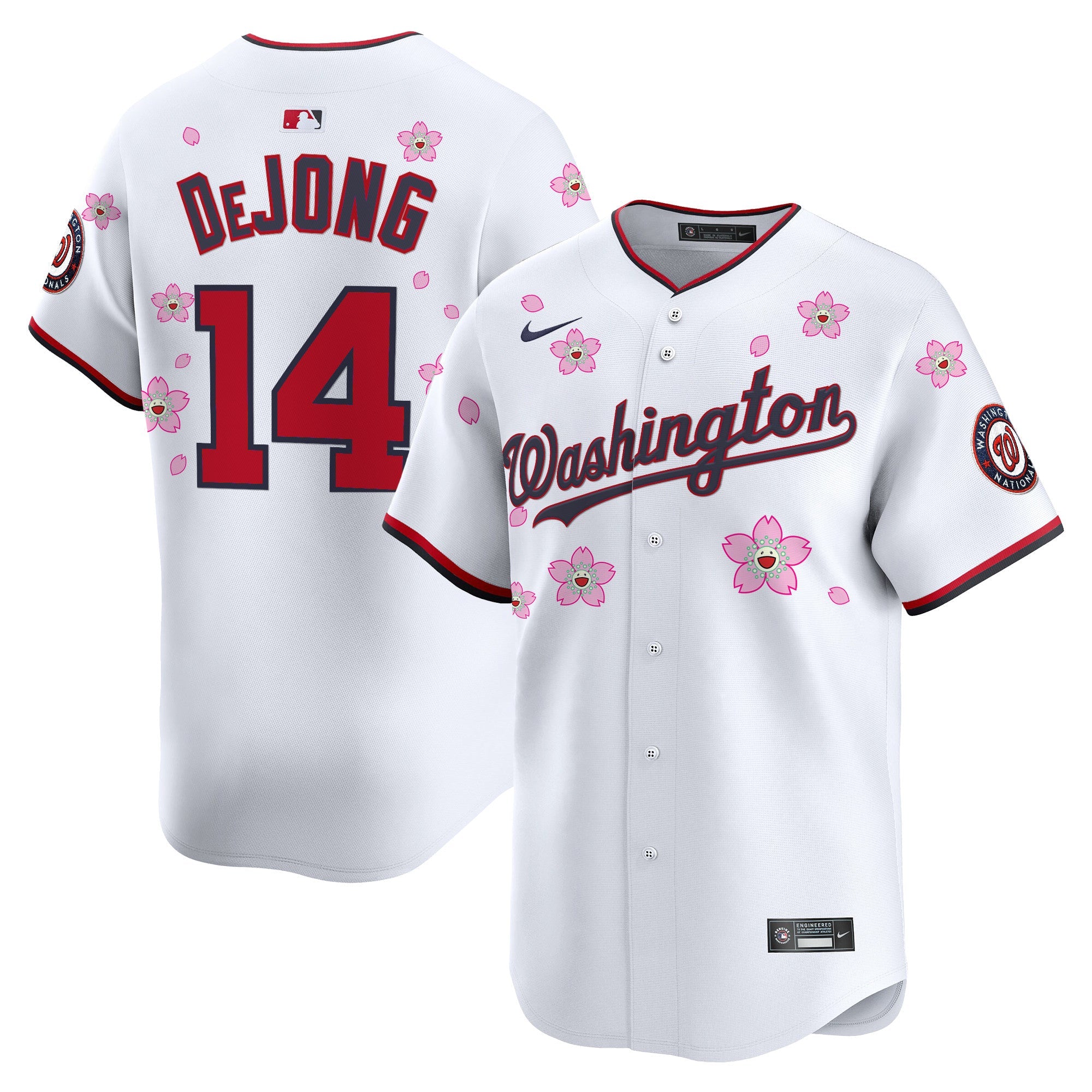 Men’s Washington Cherry Blossom Vapor Premier Limited Jersey – Stitched