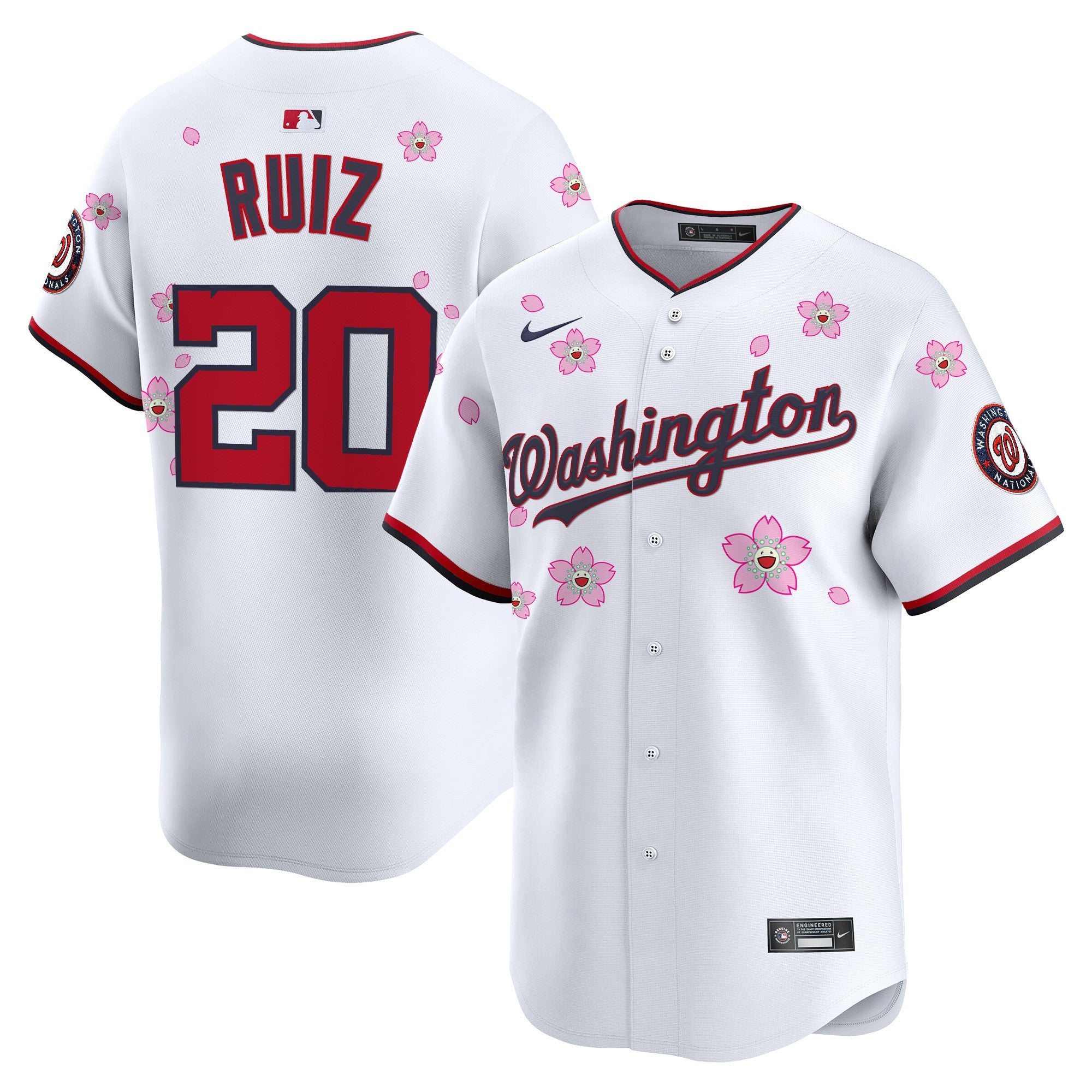 Men’s Washington Cherry Blossom Vapor Premier Limited Jersey – Stitched