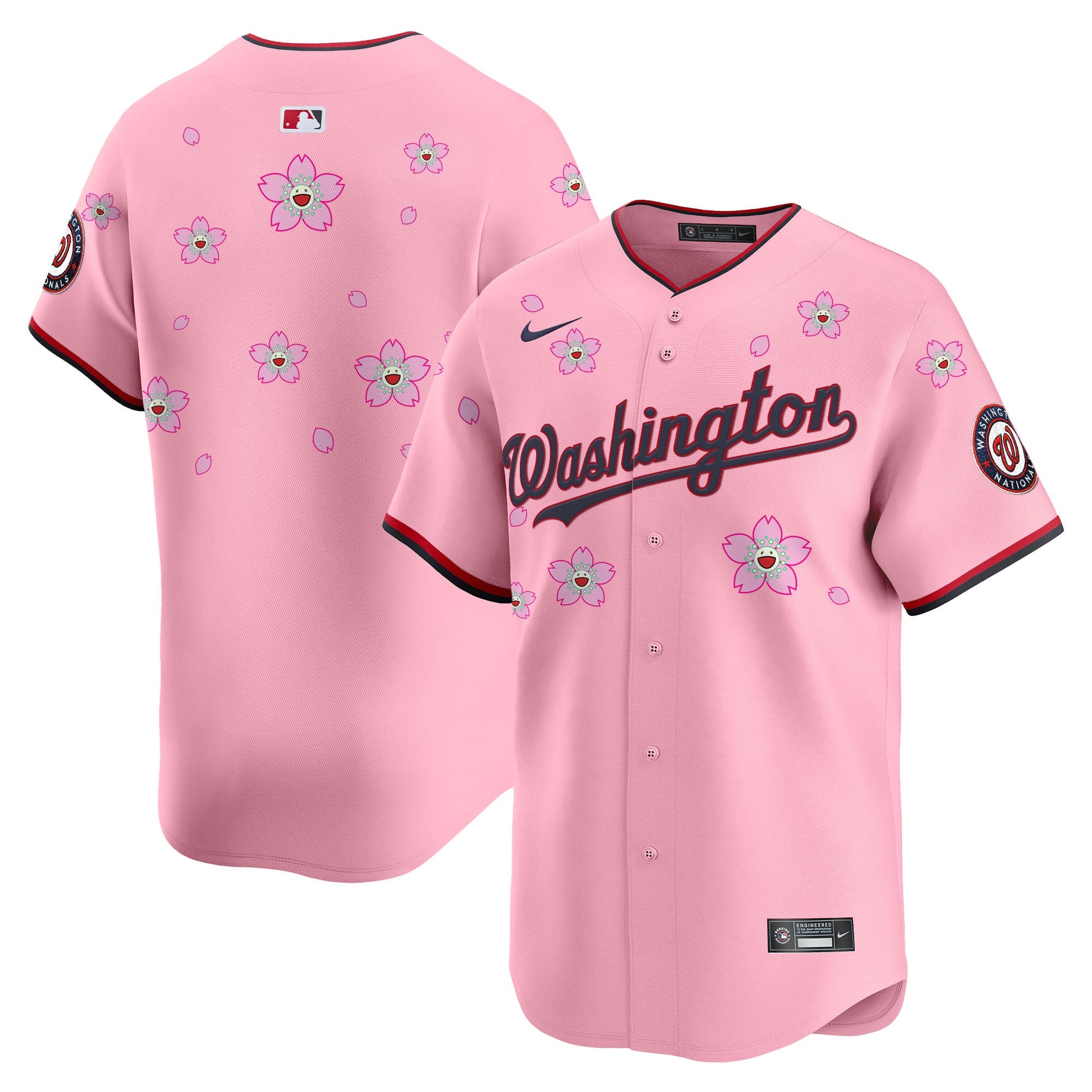 Men’s Washington Cherry Blossom Vapor Premier Limited Jersey – Stitched