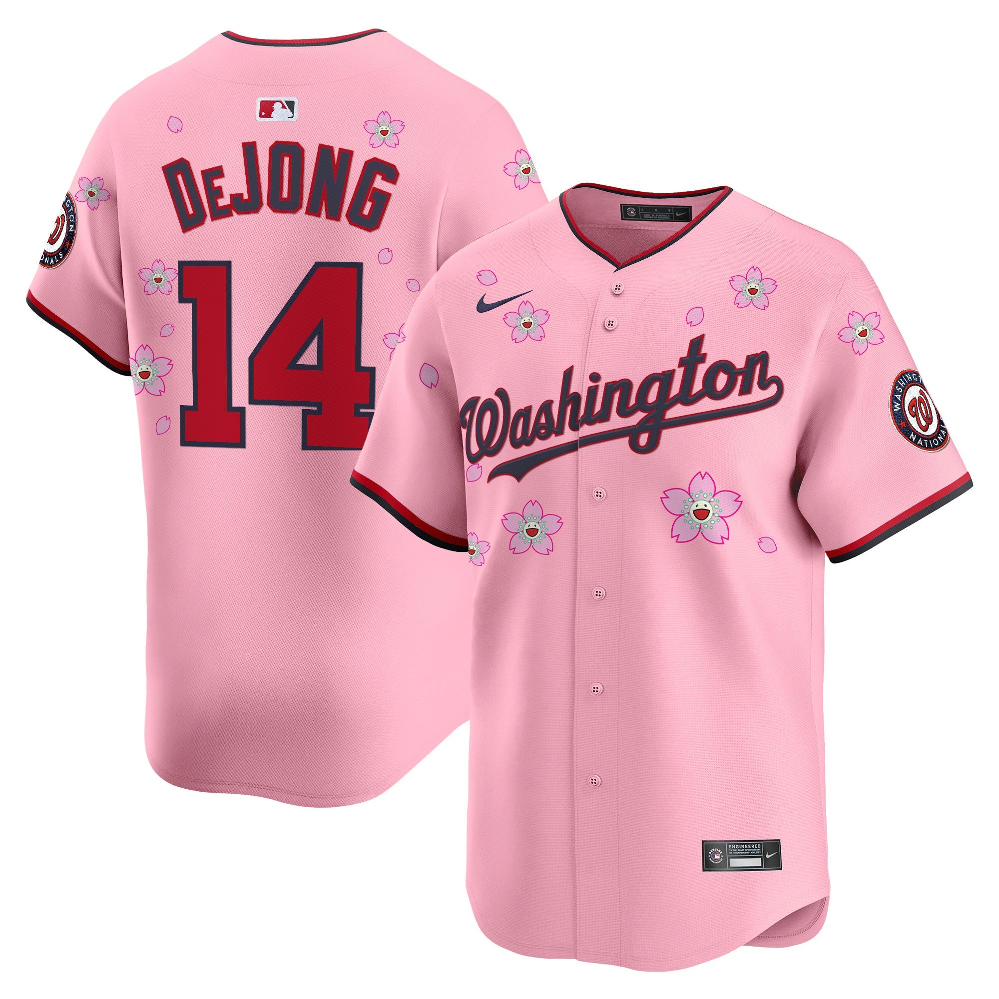 Men’s Washington Cherry Blossom Vapor Premier Limited Jersey – Stitched