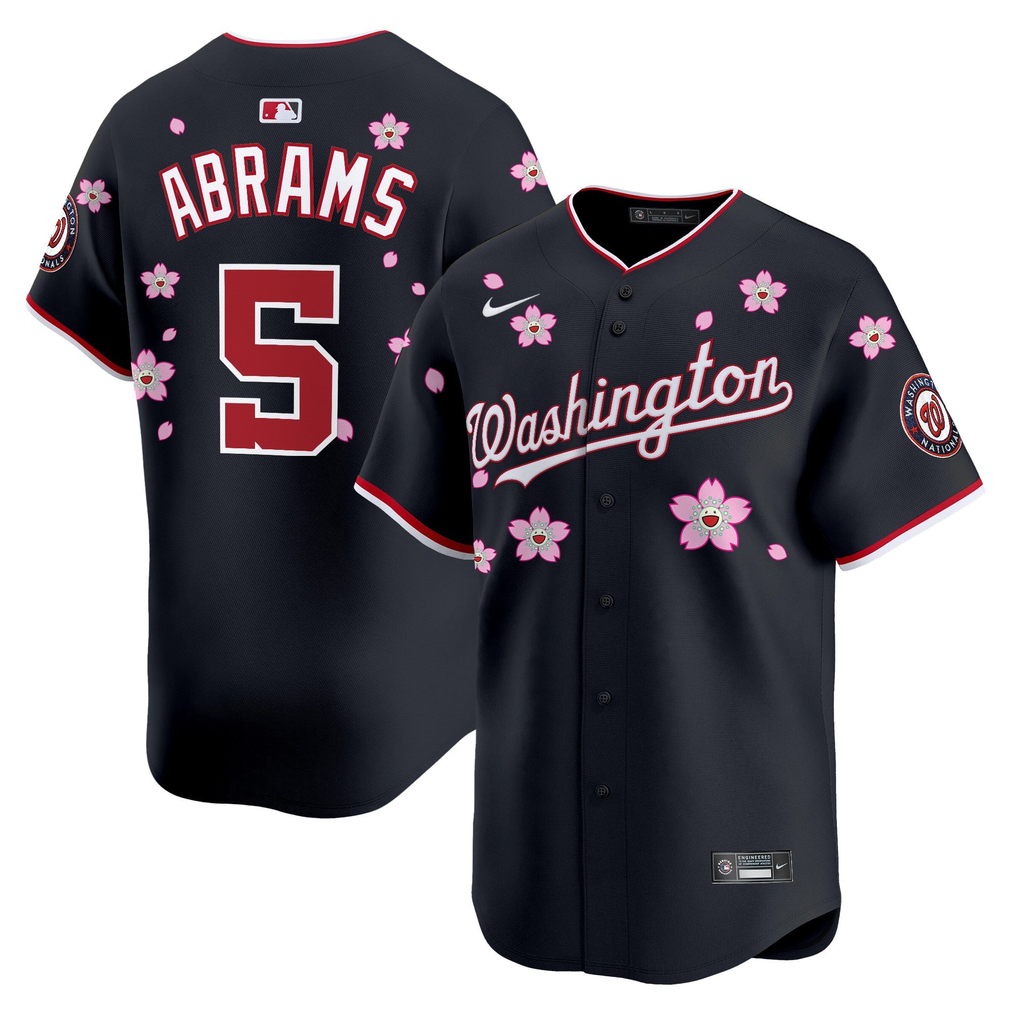 Men’s Washington Cherry Blossom Vapor Premier Limited Jersey – Stitched