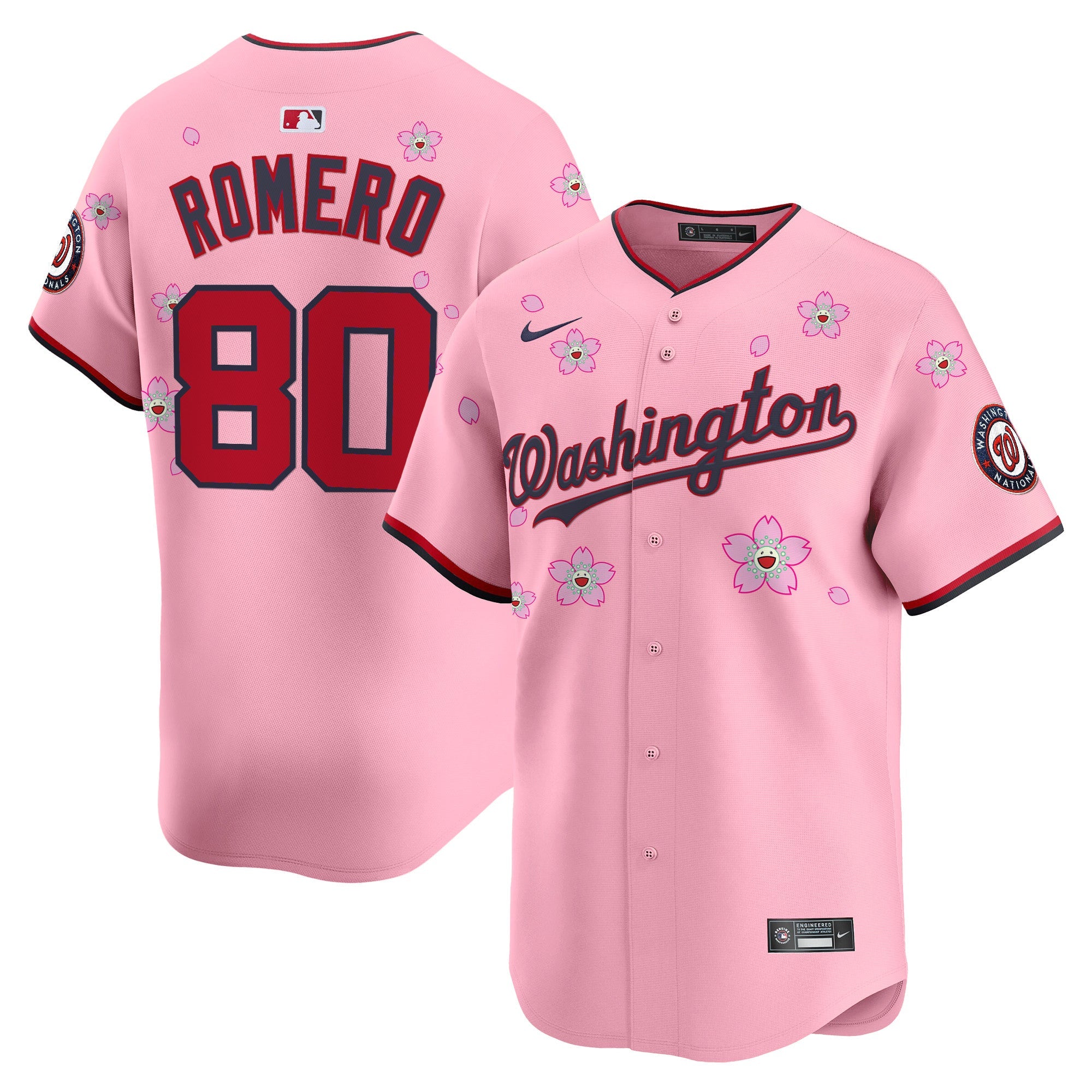 Men’s Washington Cherry Blossom Vapor Premier Limited Jersey – Stitched