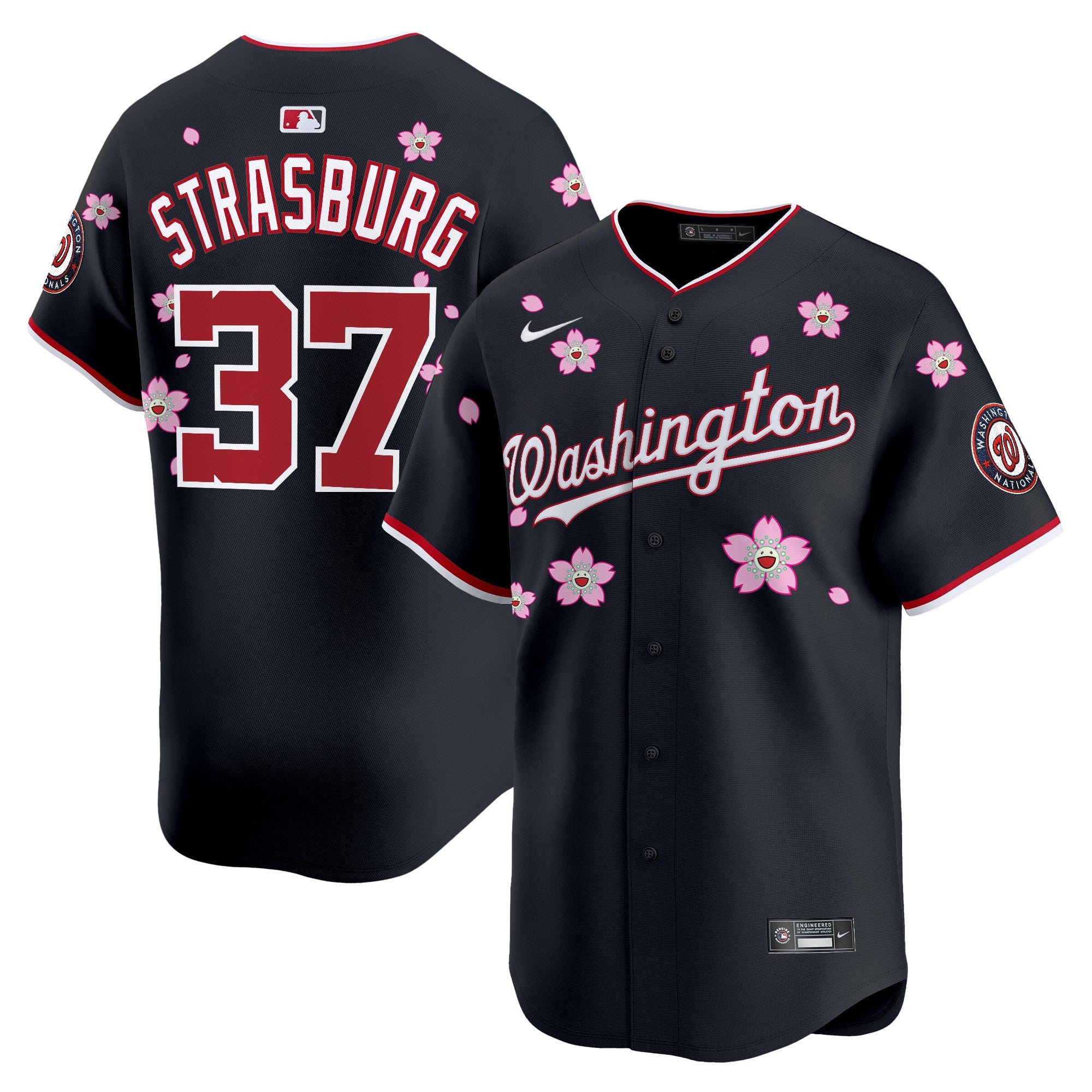 Men’s Washington Cherry Blossom Vapor Premier Limited Jersey – Stitched